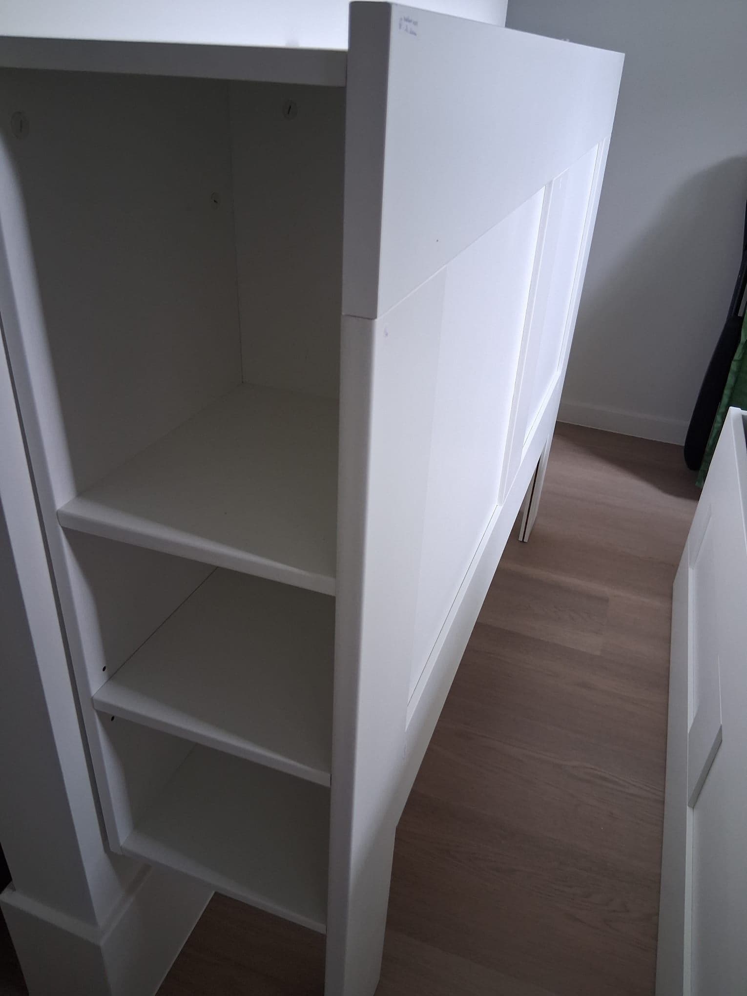 BRIMNES headboard with storage compartment, white, 140 cm