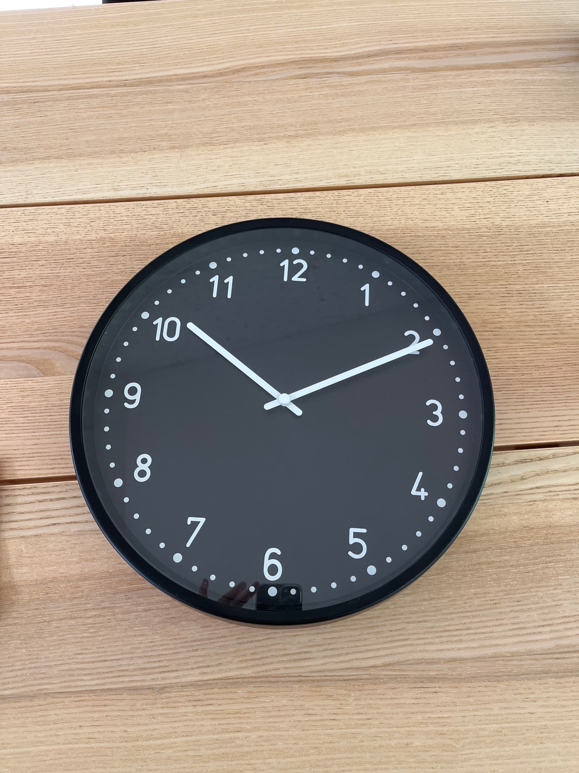 BONDIS wall clock, black, 38 cm