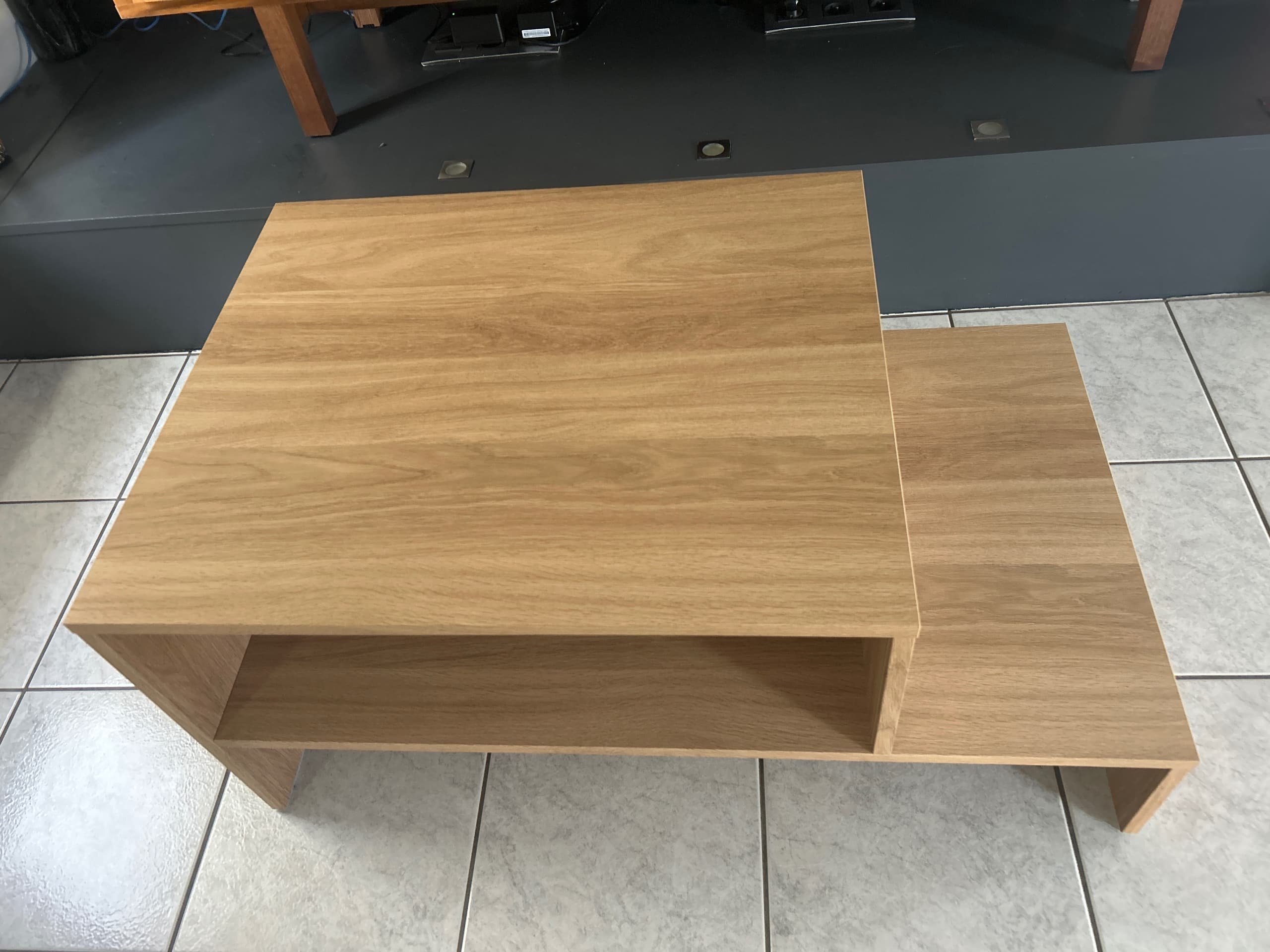 HOLMERUD salontafel, eikenpatroon, 90x55 cm