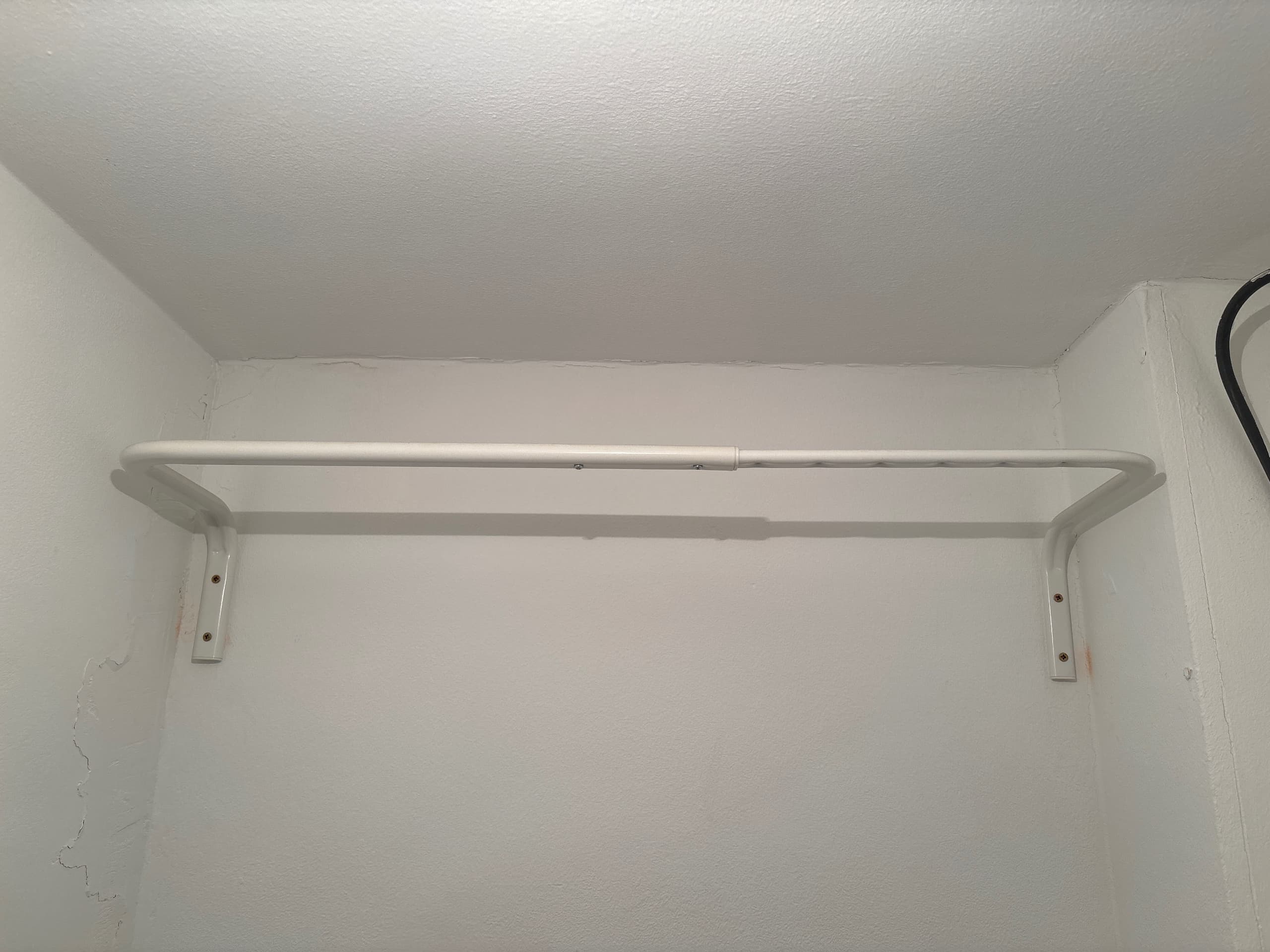 MULIG Tringle à vêtements, blanc