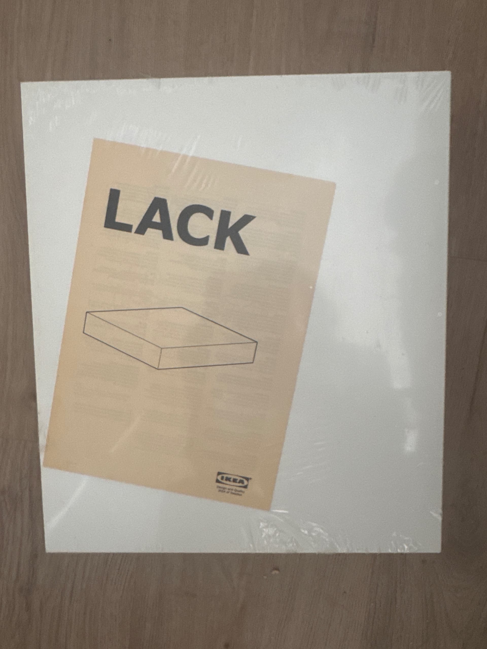 LACK wall shelf, white, 30x26 cm