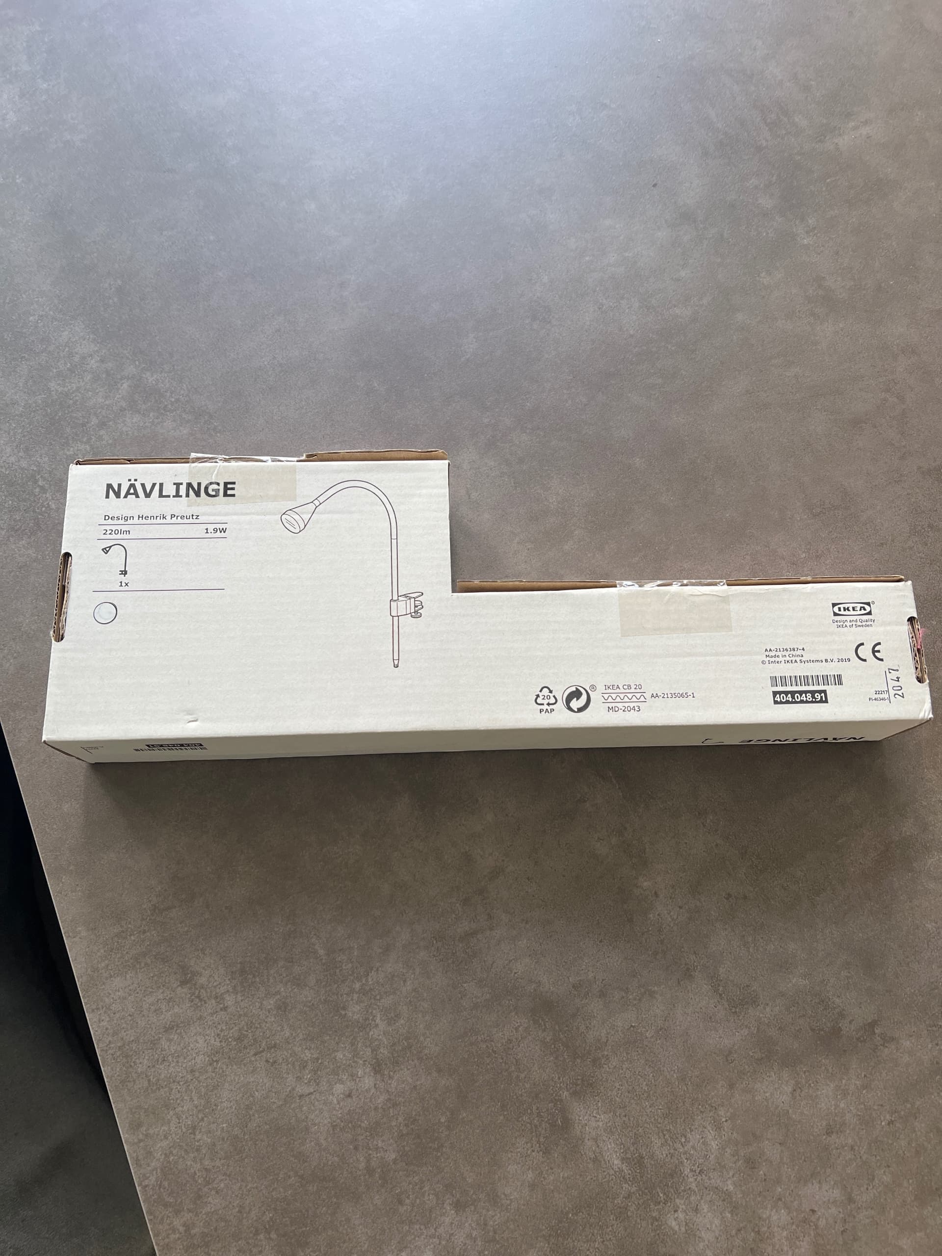 NÄVLINGE led-bureaulamp, wit