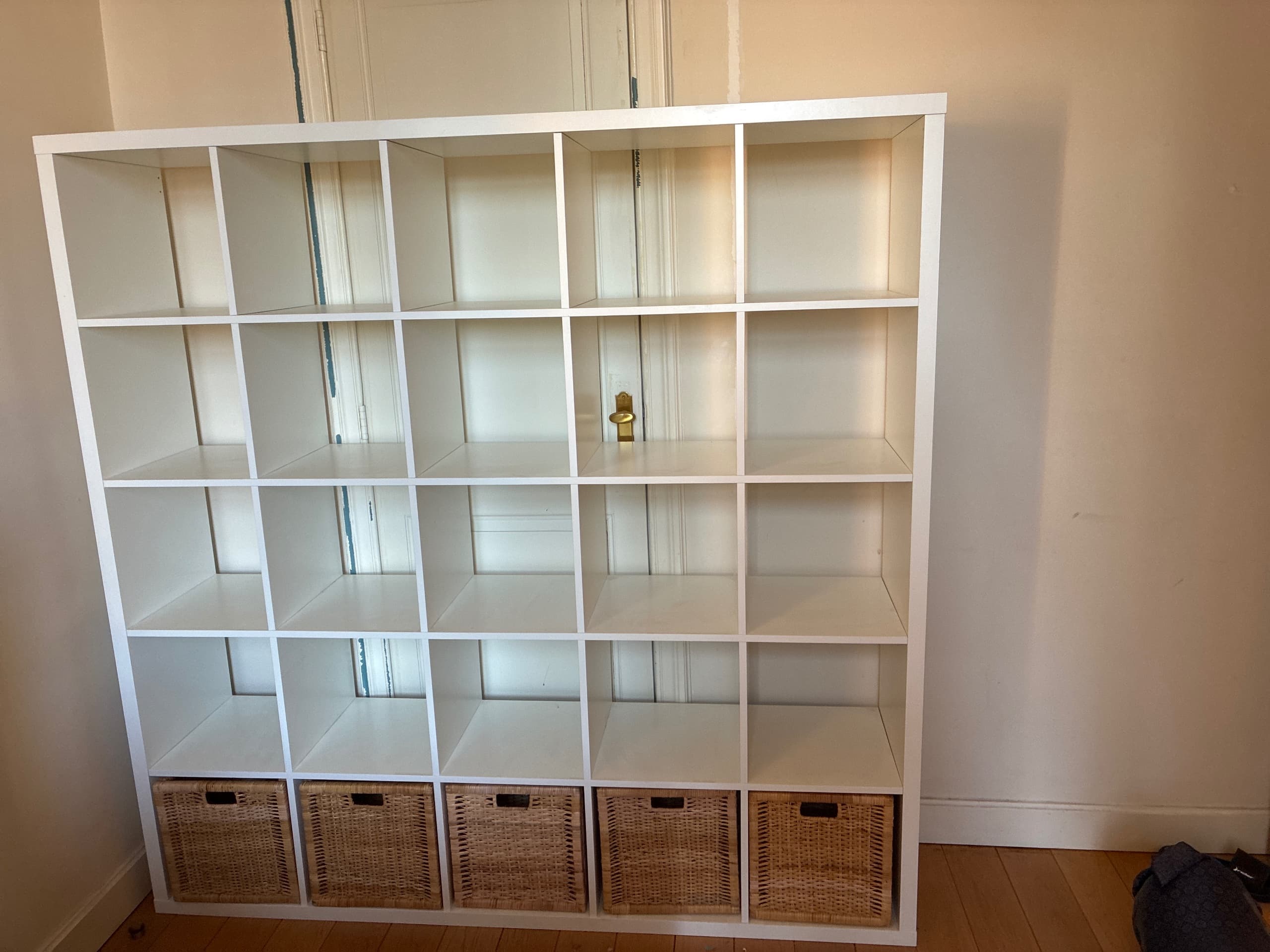 KALLAX shelving unit, white, 182x182 cm