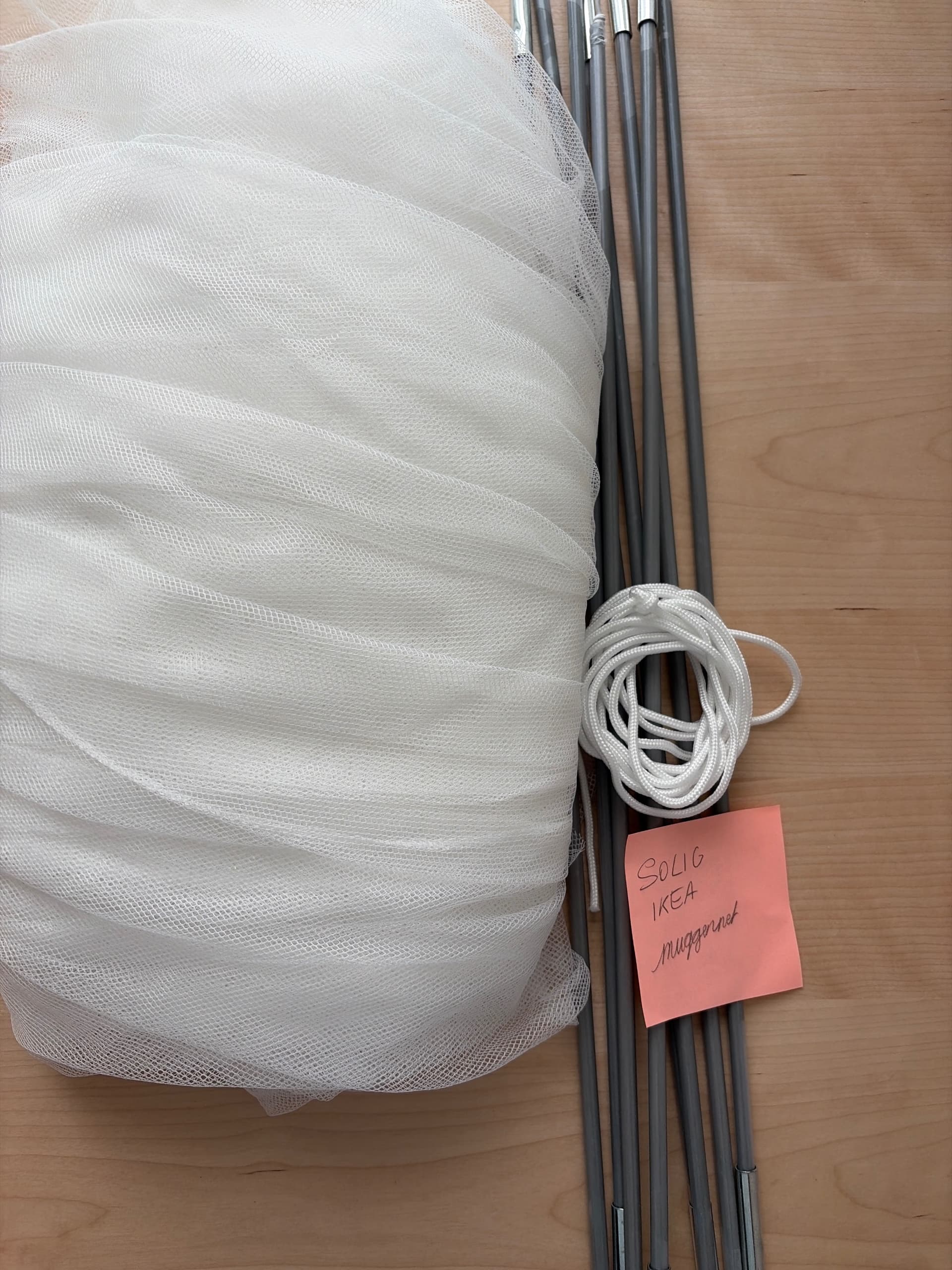 SOLIG Klamboe, wit, 150 cm