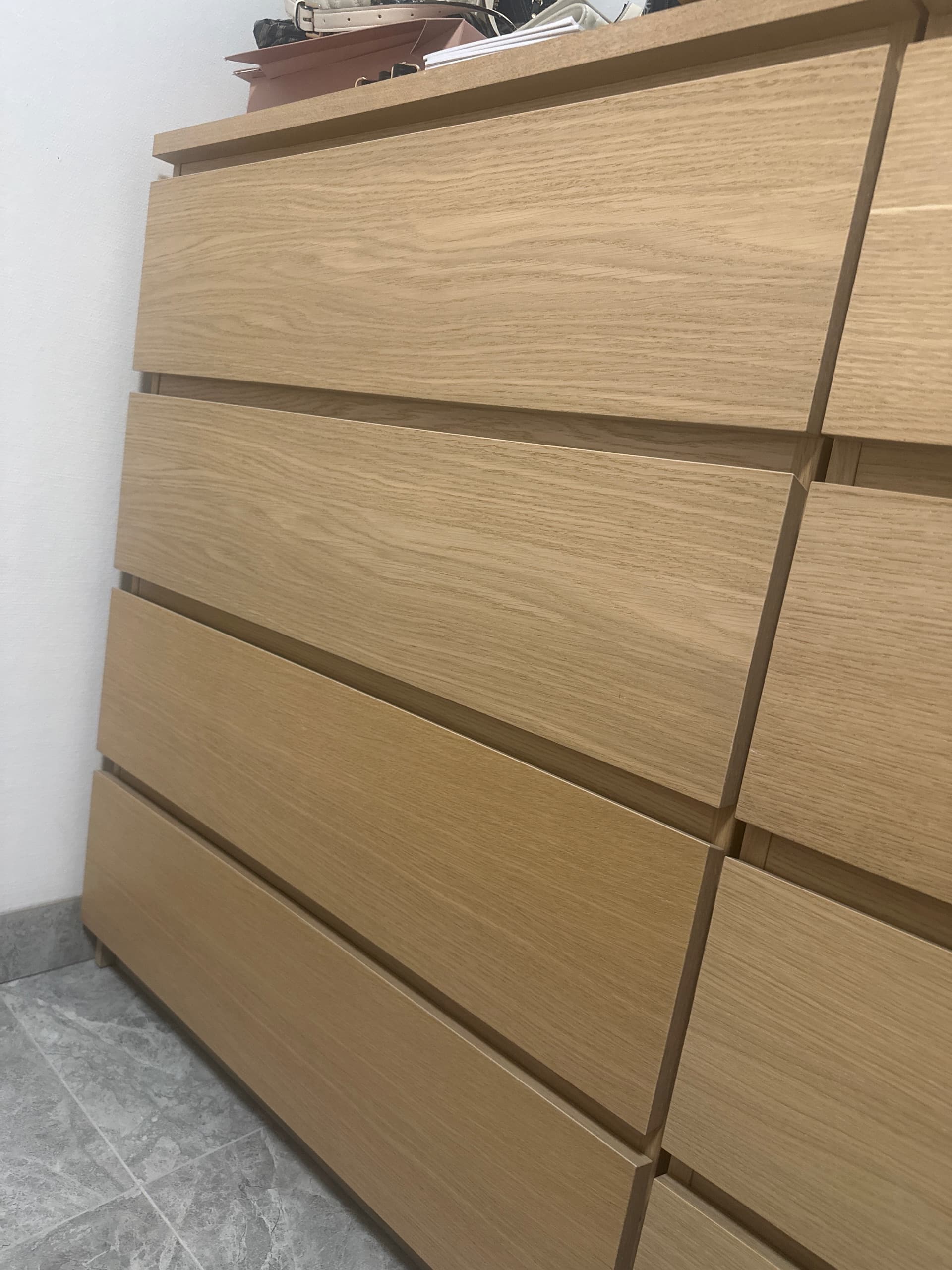 MALM ladekast met 4 lades, hoogglans wit, 80x100 cm