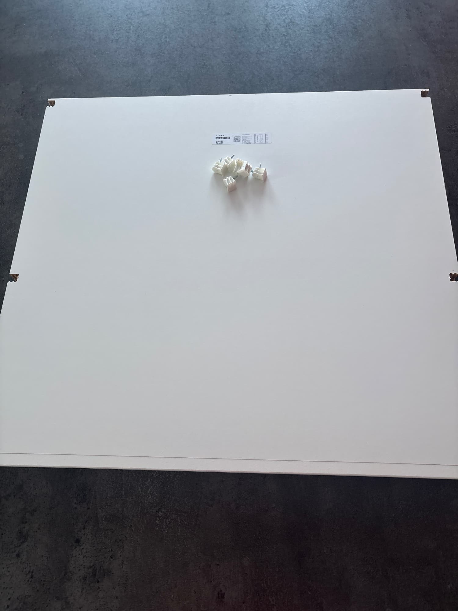 HJÄLPA Plank, wit, 60x55 cm