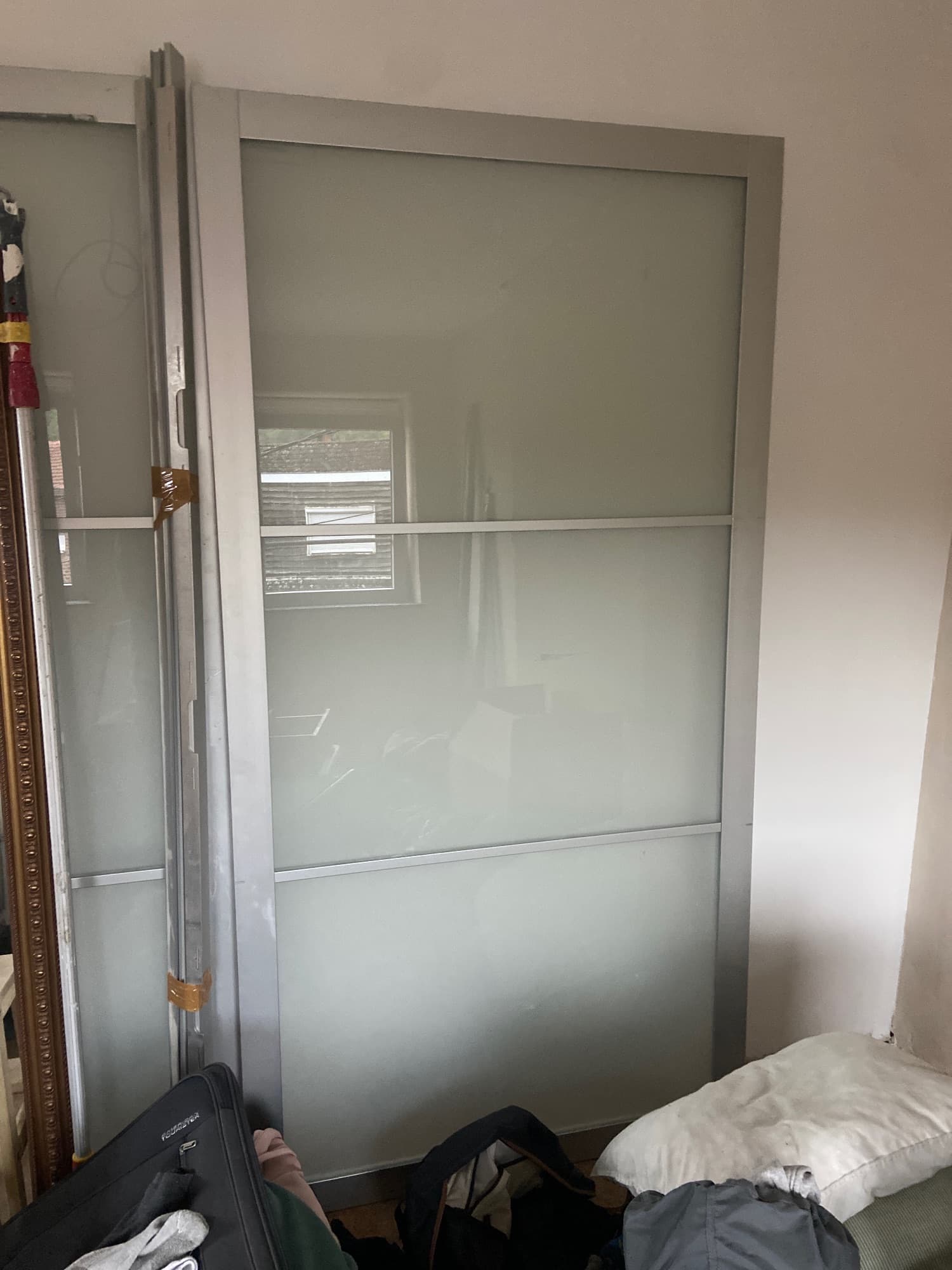 PORTES COULISSANTES kledingkast, wit, 175x58x201 cm