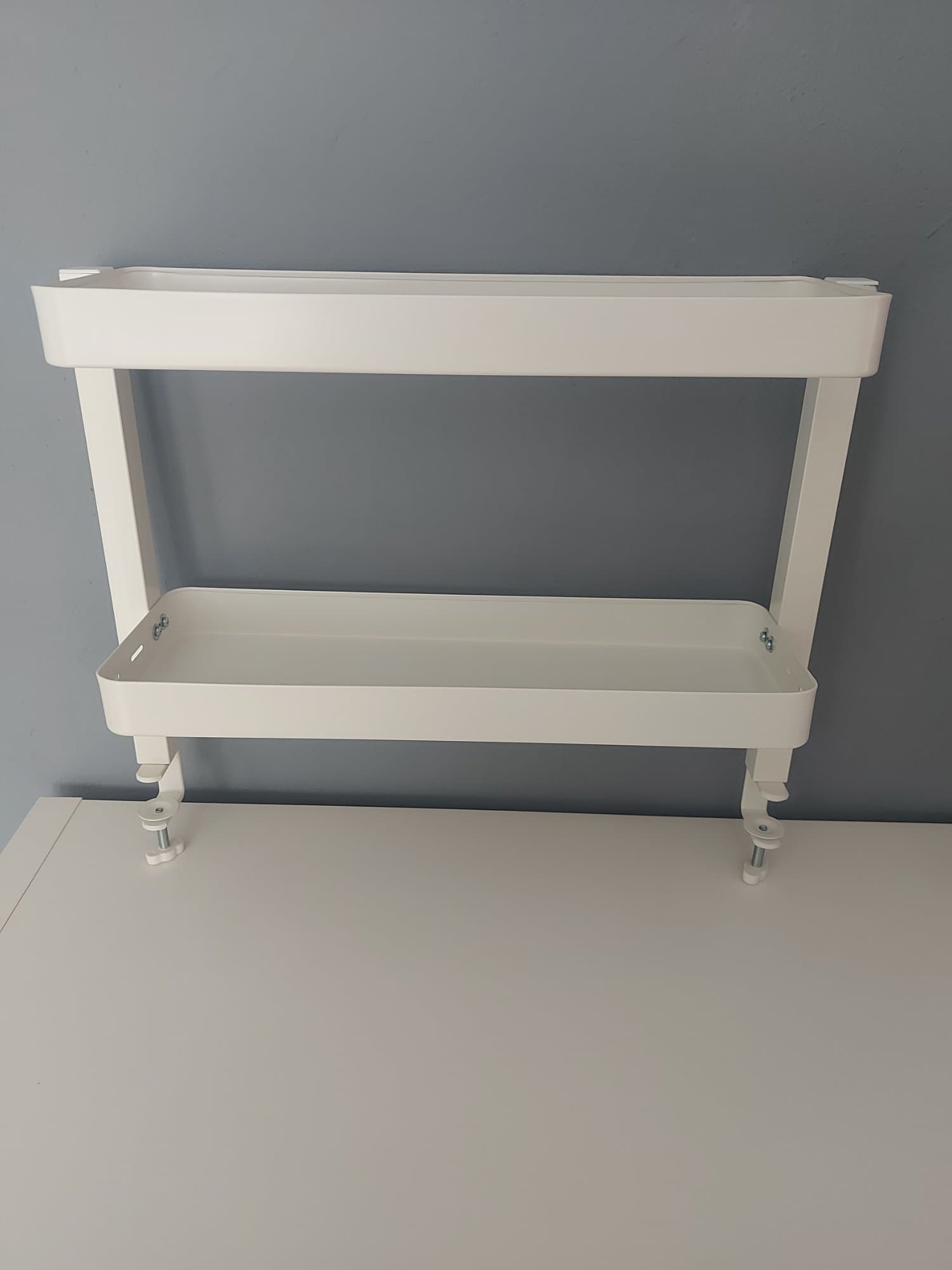 VATTENKAR bureauplank, wit, 49x15 cm