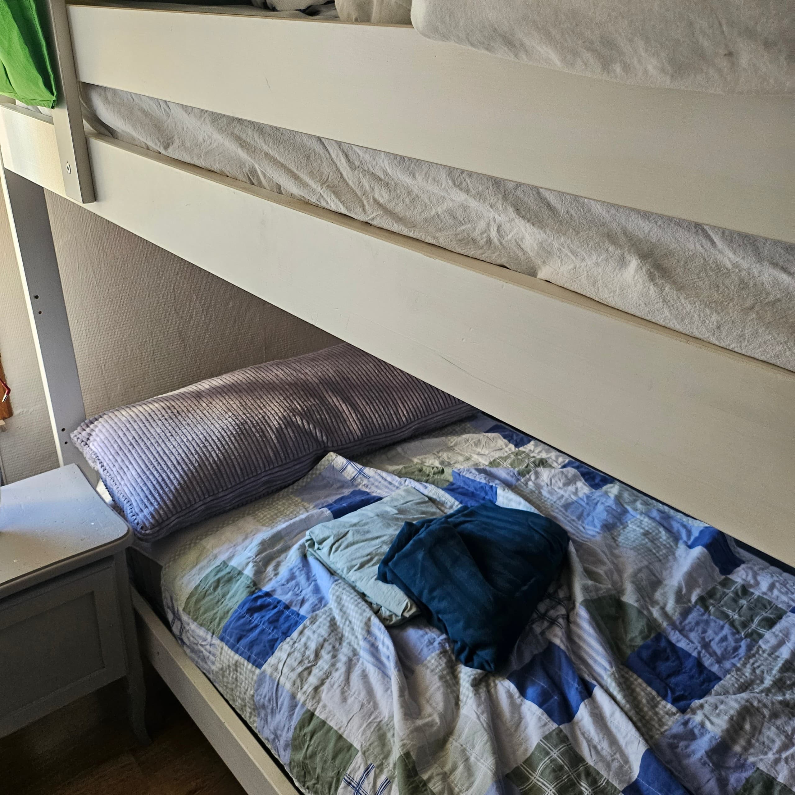 MYDAL frame stapelbed, wit, 90x200 cm