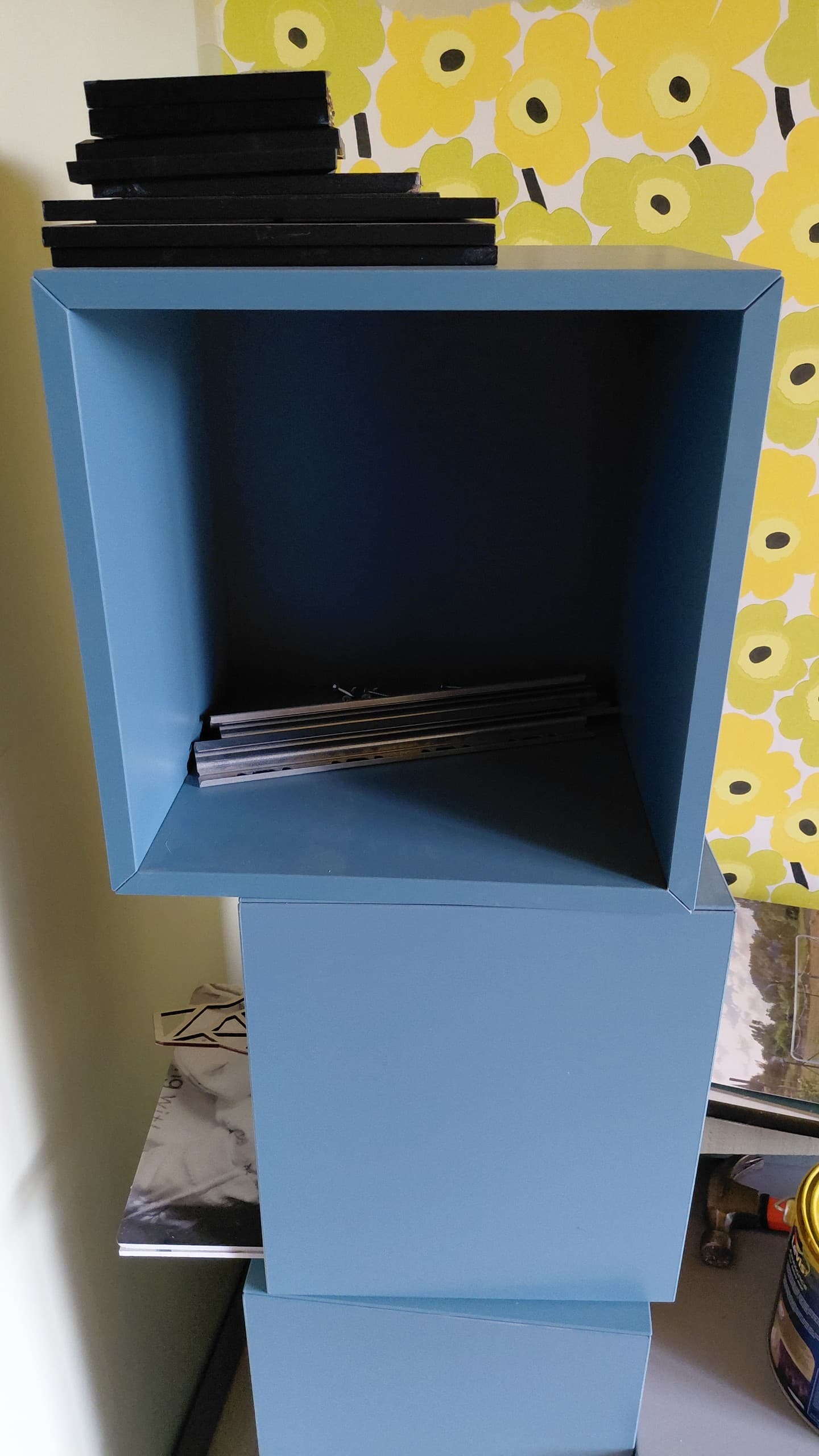 EKET kast, donker grijsblauw, 35x35x35 cm