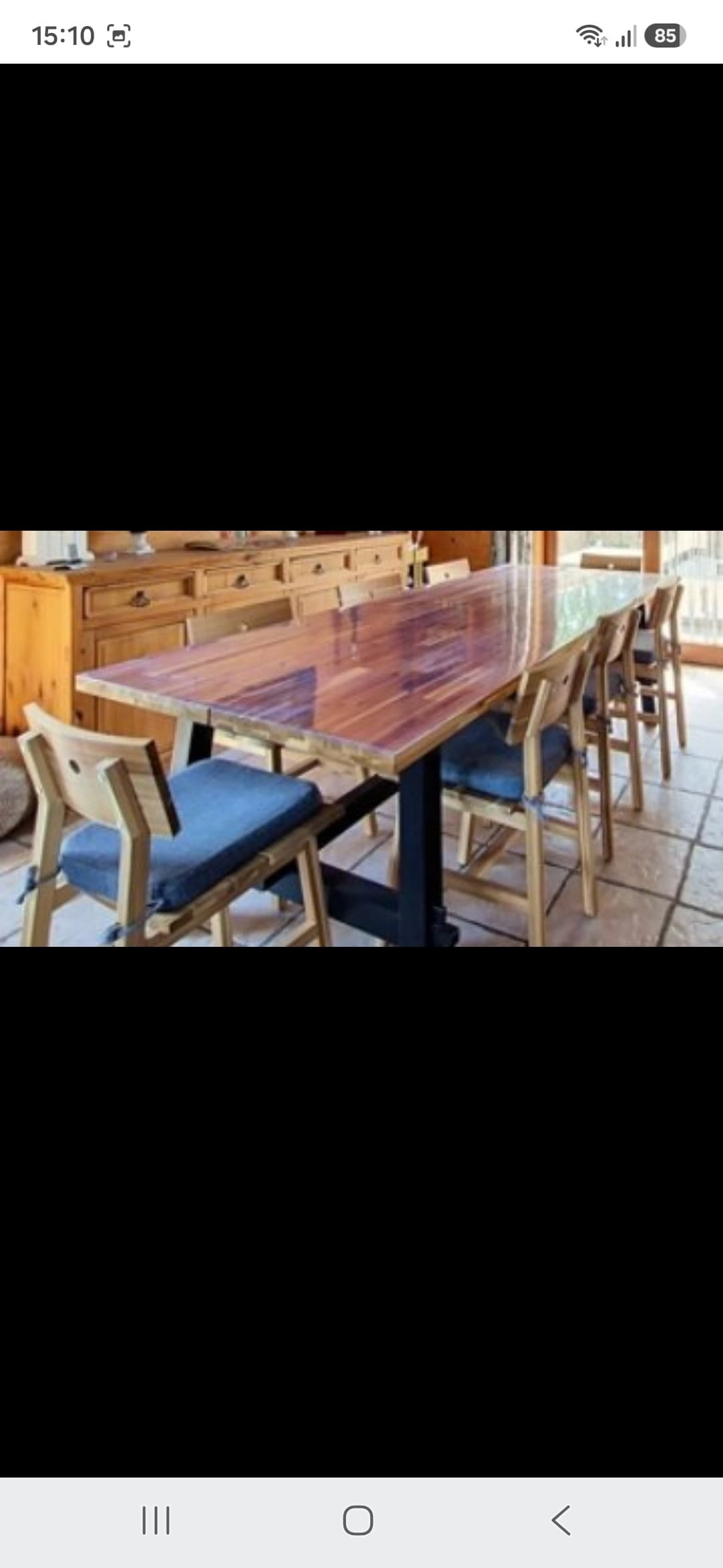 SKOGSTA + 8 CHAISES Table, acacia