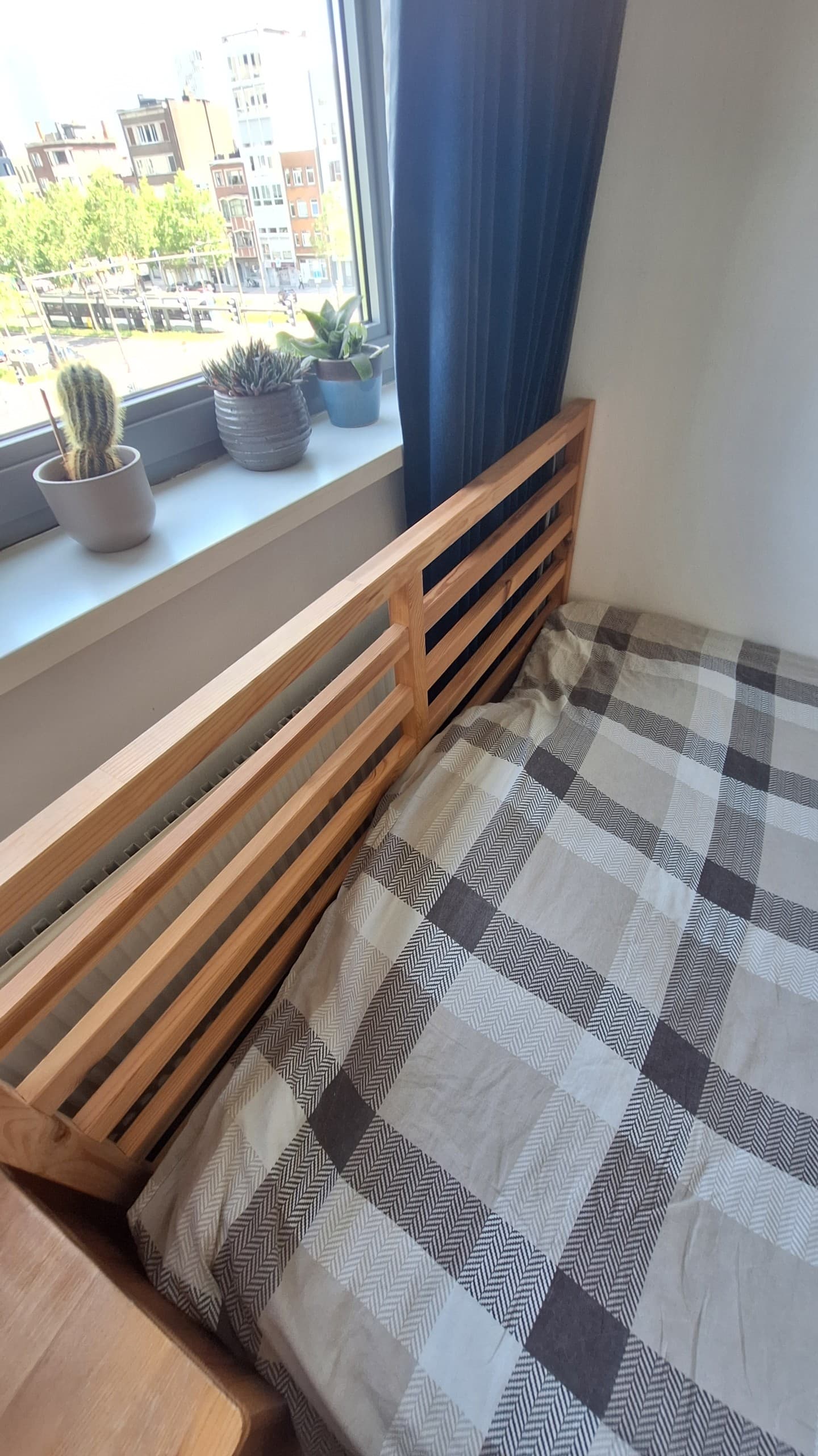 TARVA bed frame, pine/Luröy, 140x200 cm