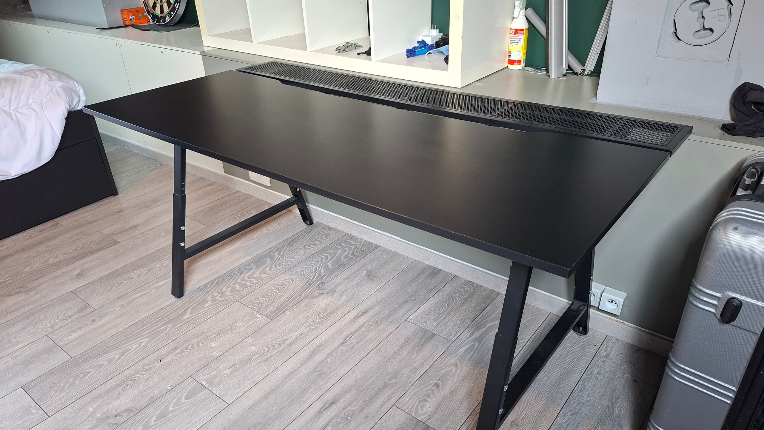 UTESPELARE BUREAU gamebureau en -stoel, zwart/grijs