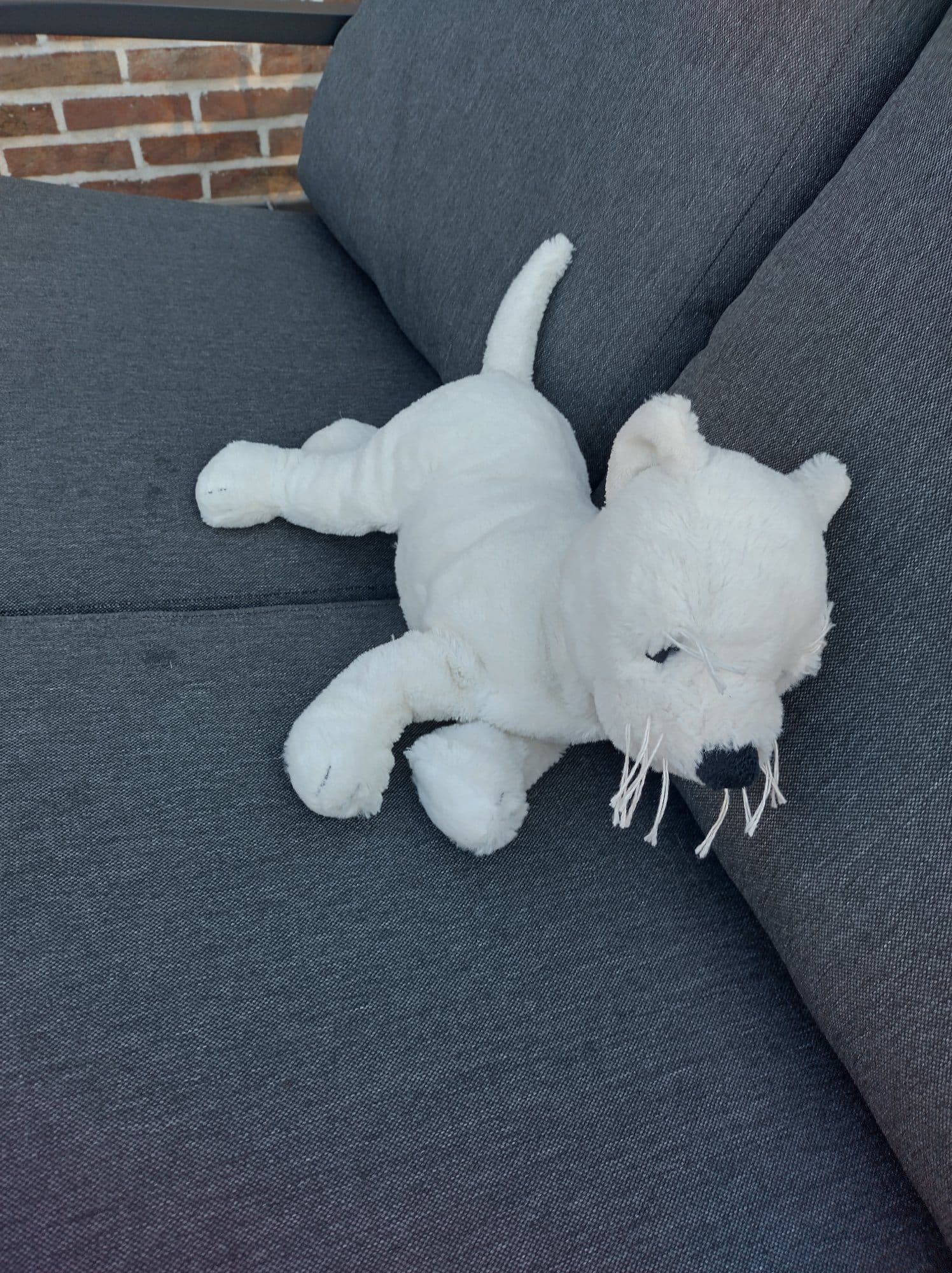 PELUCHE CHAT BLANC