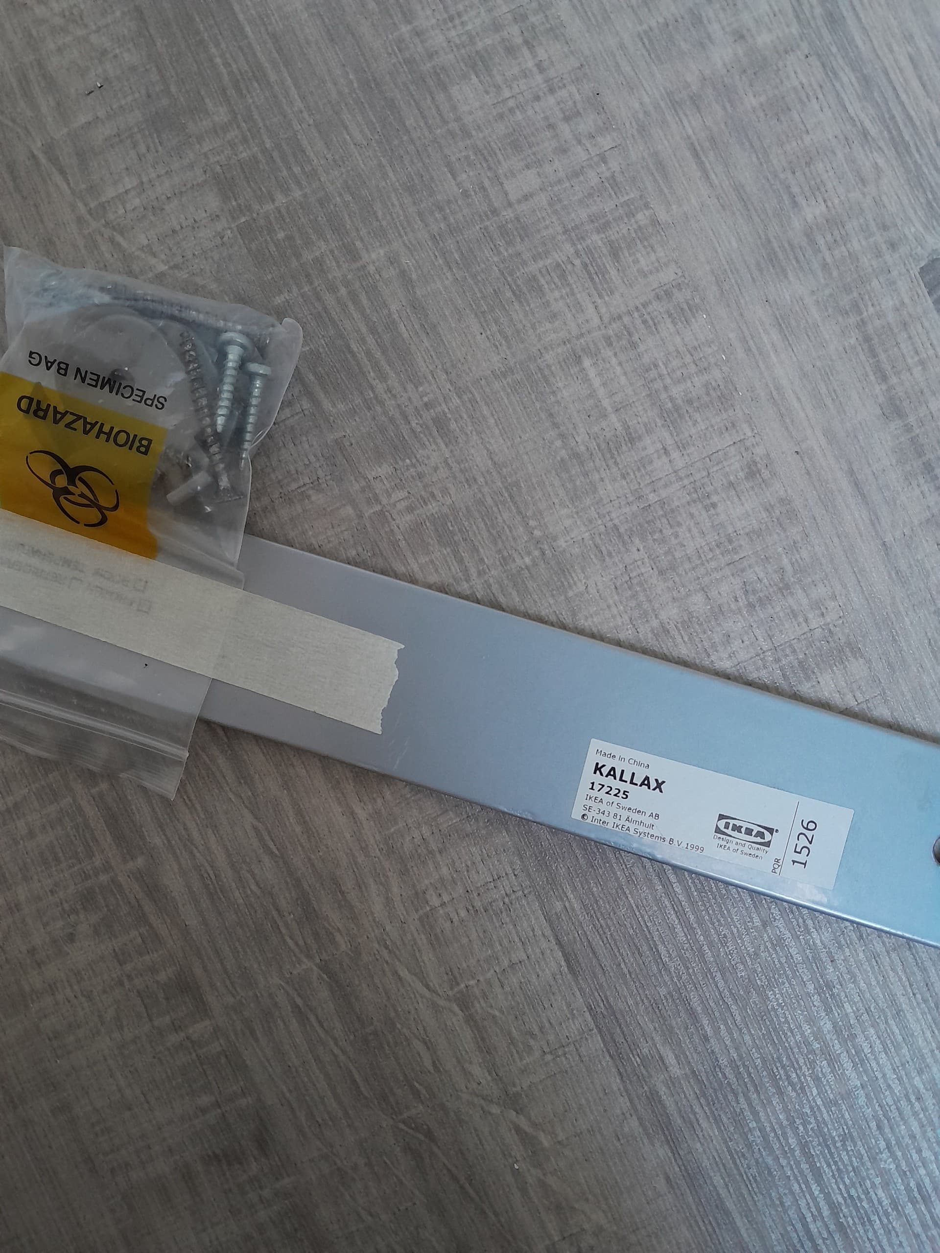 MITTZON frame met wieltjes/akoes scherm, Gunnared beige/wit, 85x205 cm