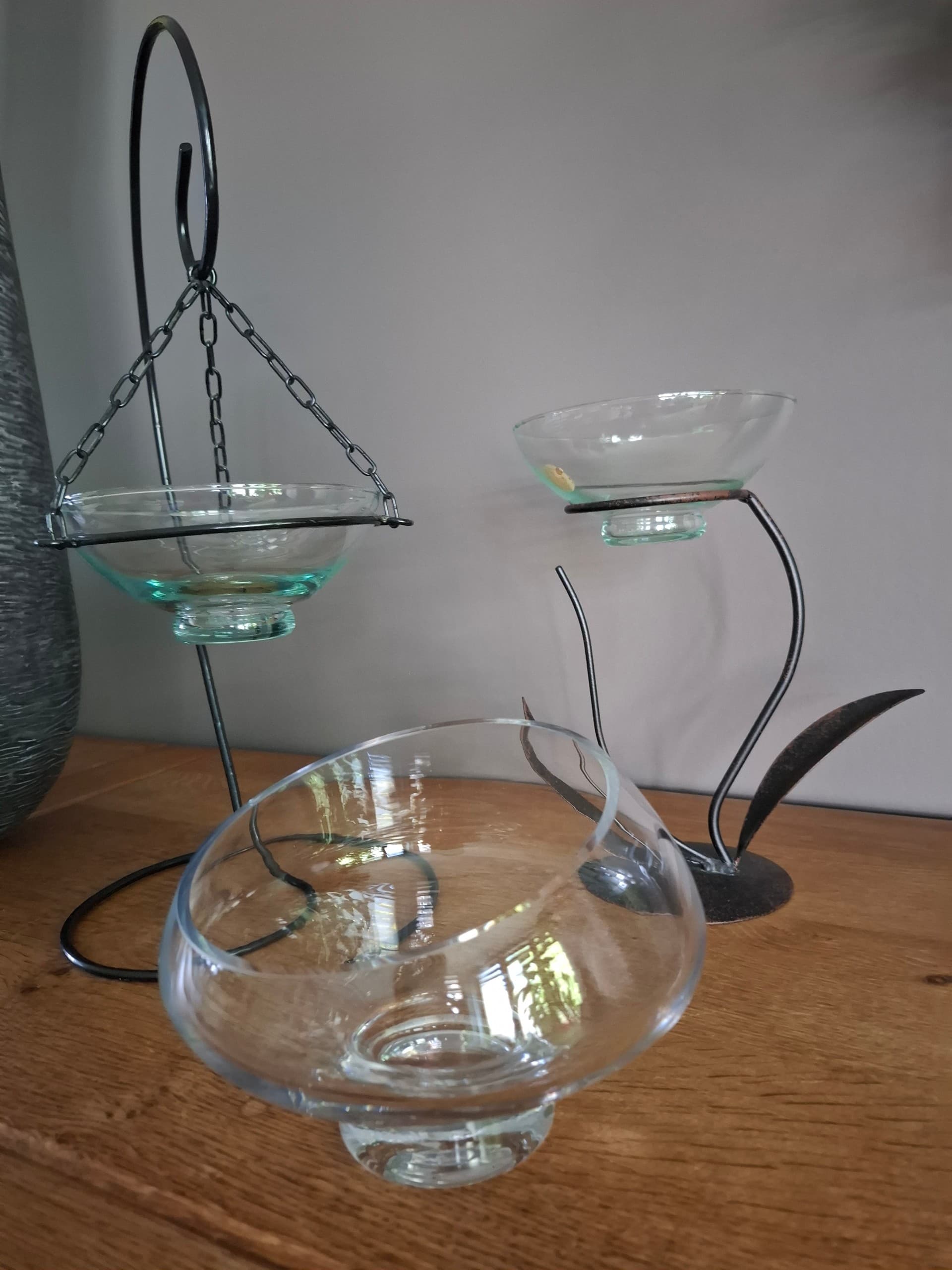 3 BOUGEOIRS VERRE