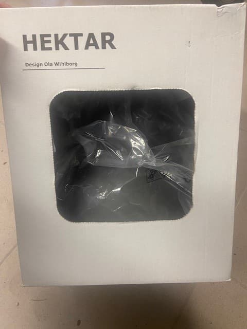 HEKTAR Suspension, gris foncé, 22 cm