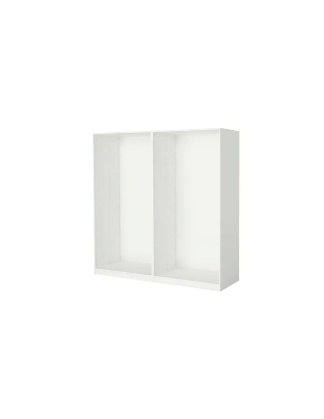 PAX A SAISIR 2 basiselementen kledingkast, wit, 200x58x201 cm