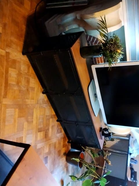 FJÄLLBO Tv-meubel, zwart, 150x36x54 cm