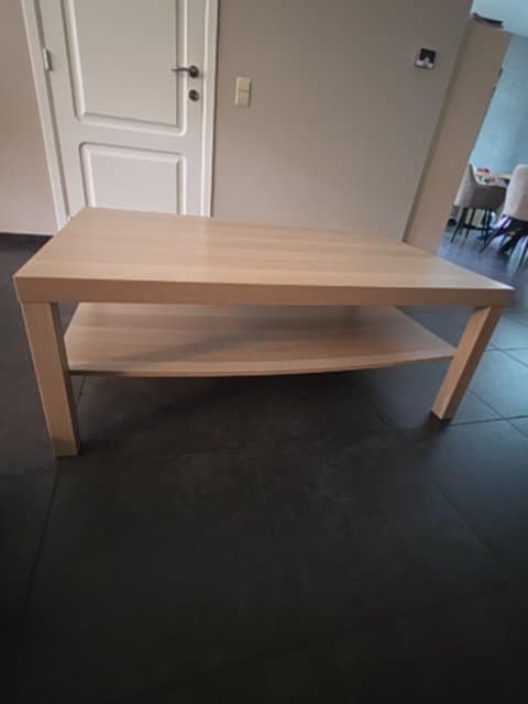 LACK coffee table, white stained oak effect, 118x78 cm