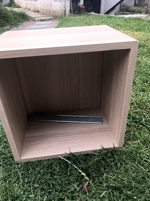 EKET kast met wandmontage, wit gelazuurd eikeneffect, 35x25x35 cm