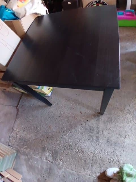 SANDSBERG tafel, zwart, 110x67 cm