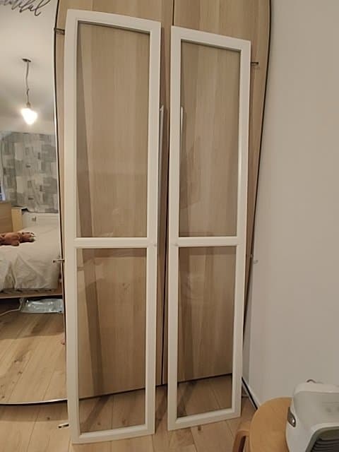 OXBERG WITTE DEUR X2 Paneel-/vitrinedeur, wit, 40x192 cm