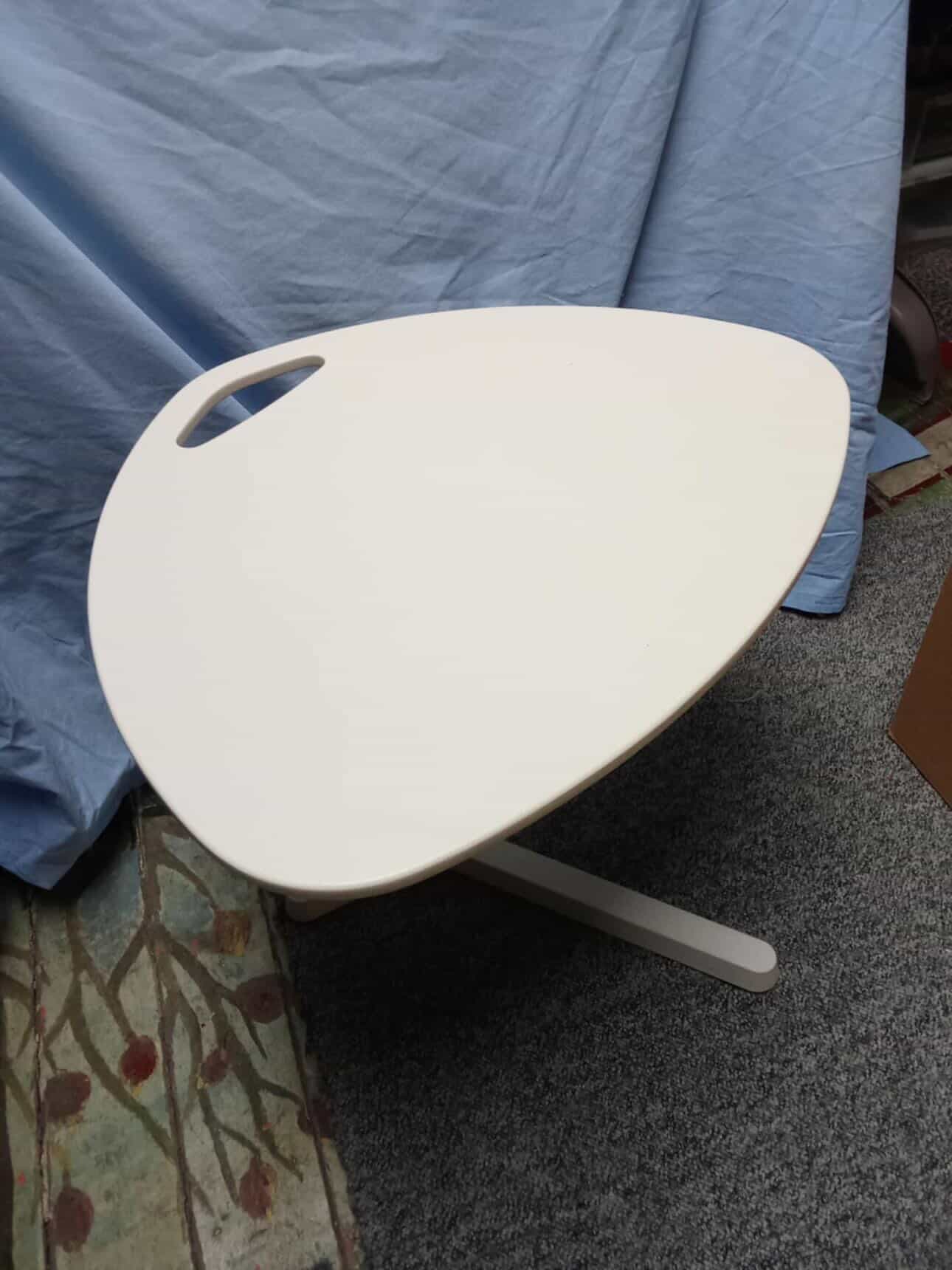 TABLE DAVE POUR PC laptoptafel met wieltjes, wit, 66x50 cm
