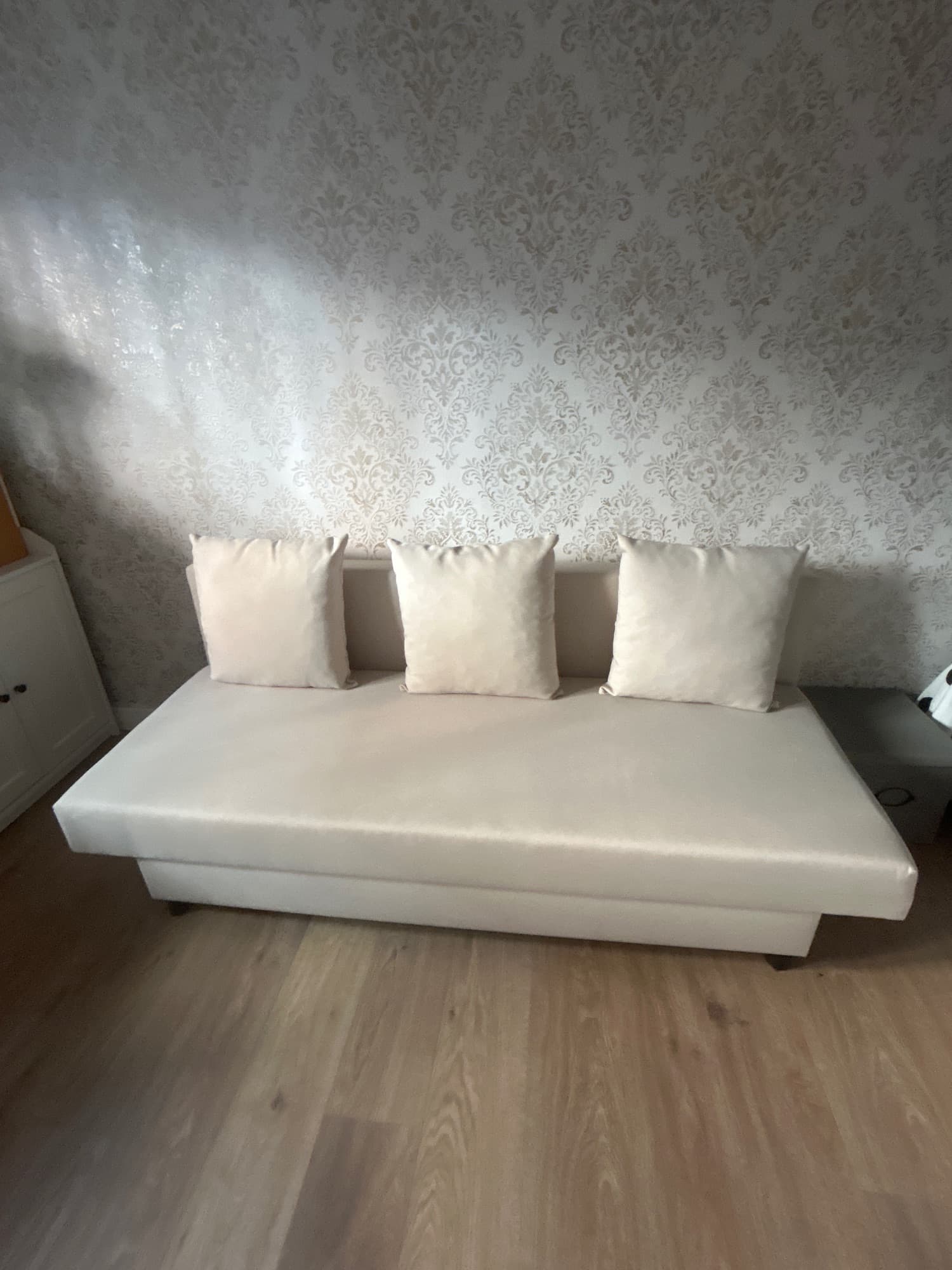 ASARUM 3-seat sofa-bed, beige