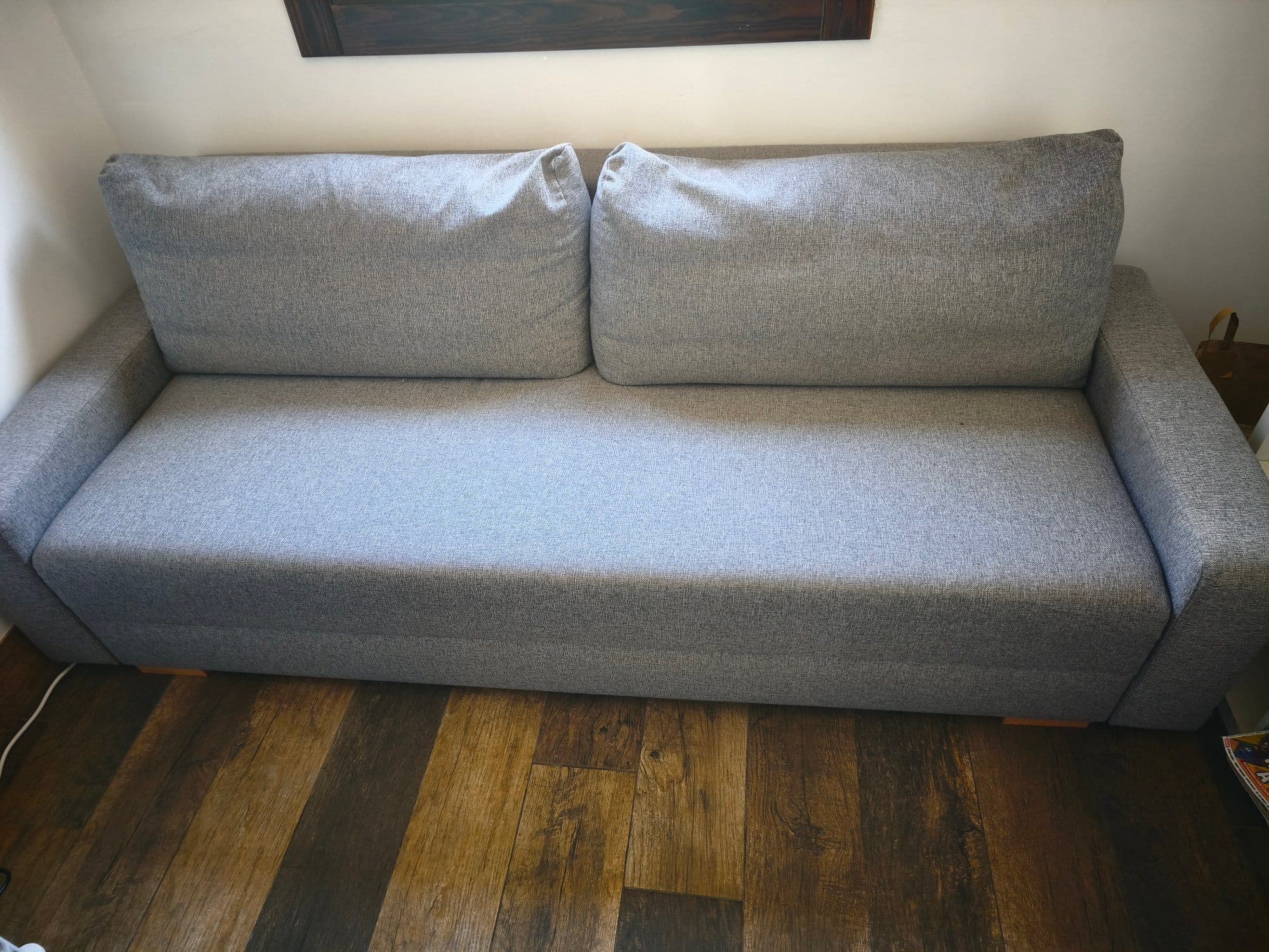 GRÄLVIKEN 3-seat sofa-bed, grey