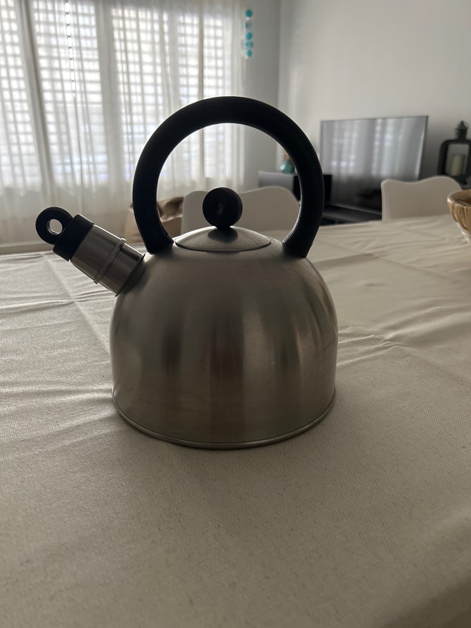 VATTENTÄT kettle, stainless steel/black, 2 l