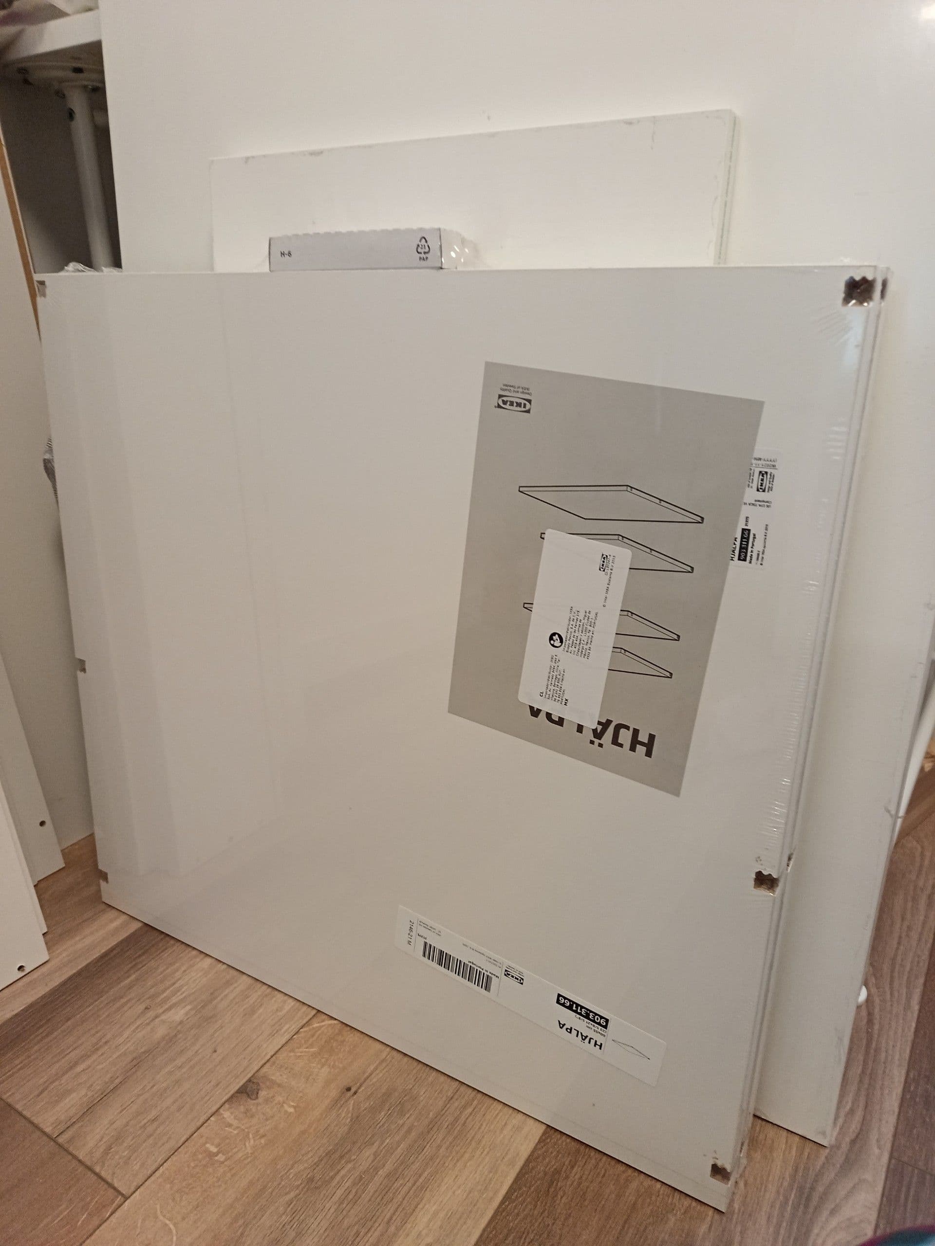 HJÄLPA shelf, white, 60x55 cm