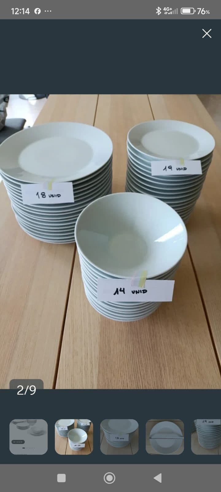 IKEA 365+ vaixela 18 pezas, branco