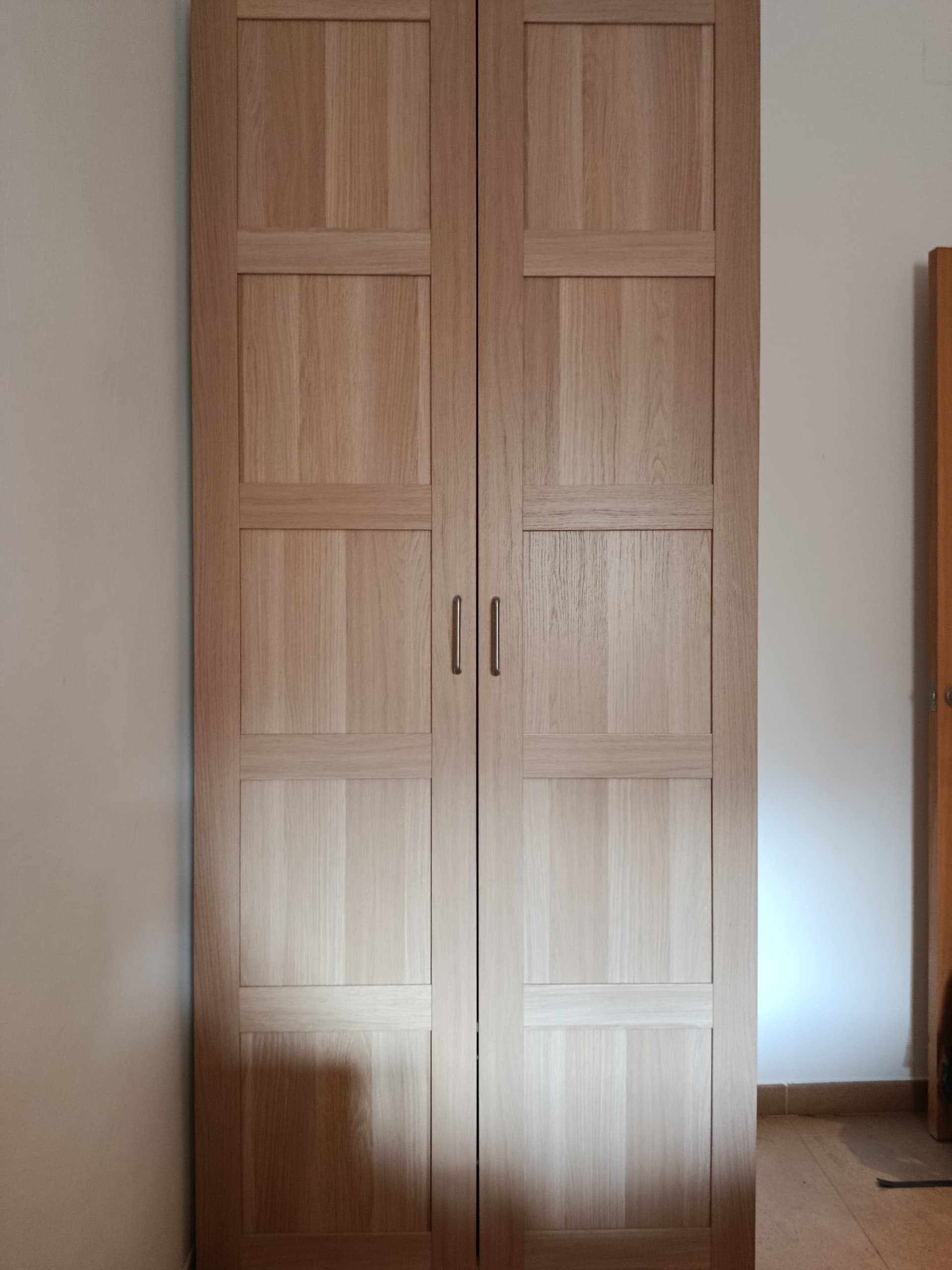 PAX / FORSAND armari, blanc/efecte roure tenyit blanc, 100x60x236 cm