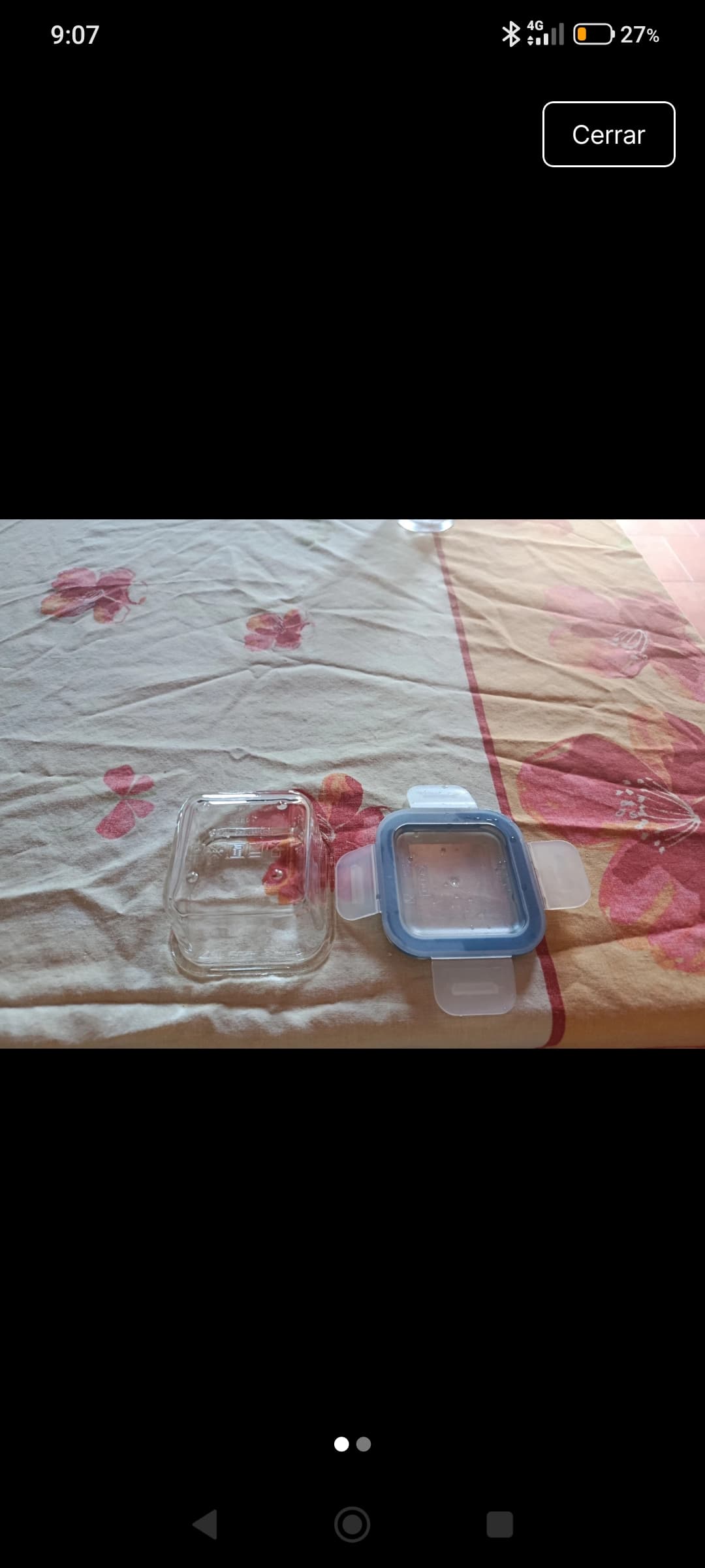 IKEA 365+ food container with lid, square/glass, 180 ml