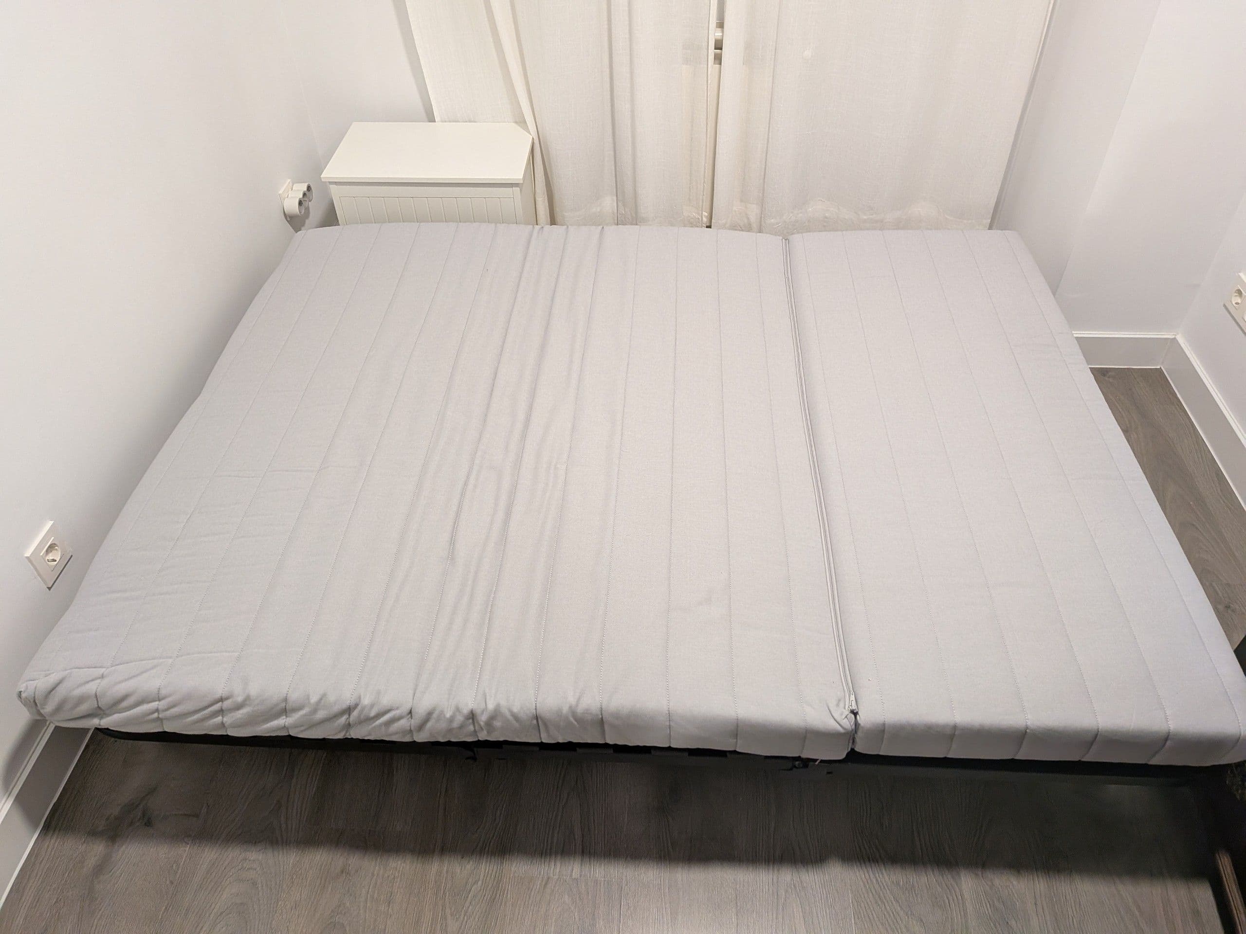 LYCKSELE MURBO sofá cama de 2 plazas, Ransta natural