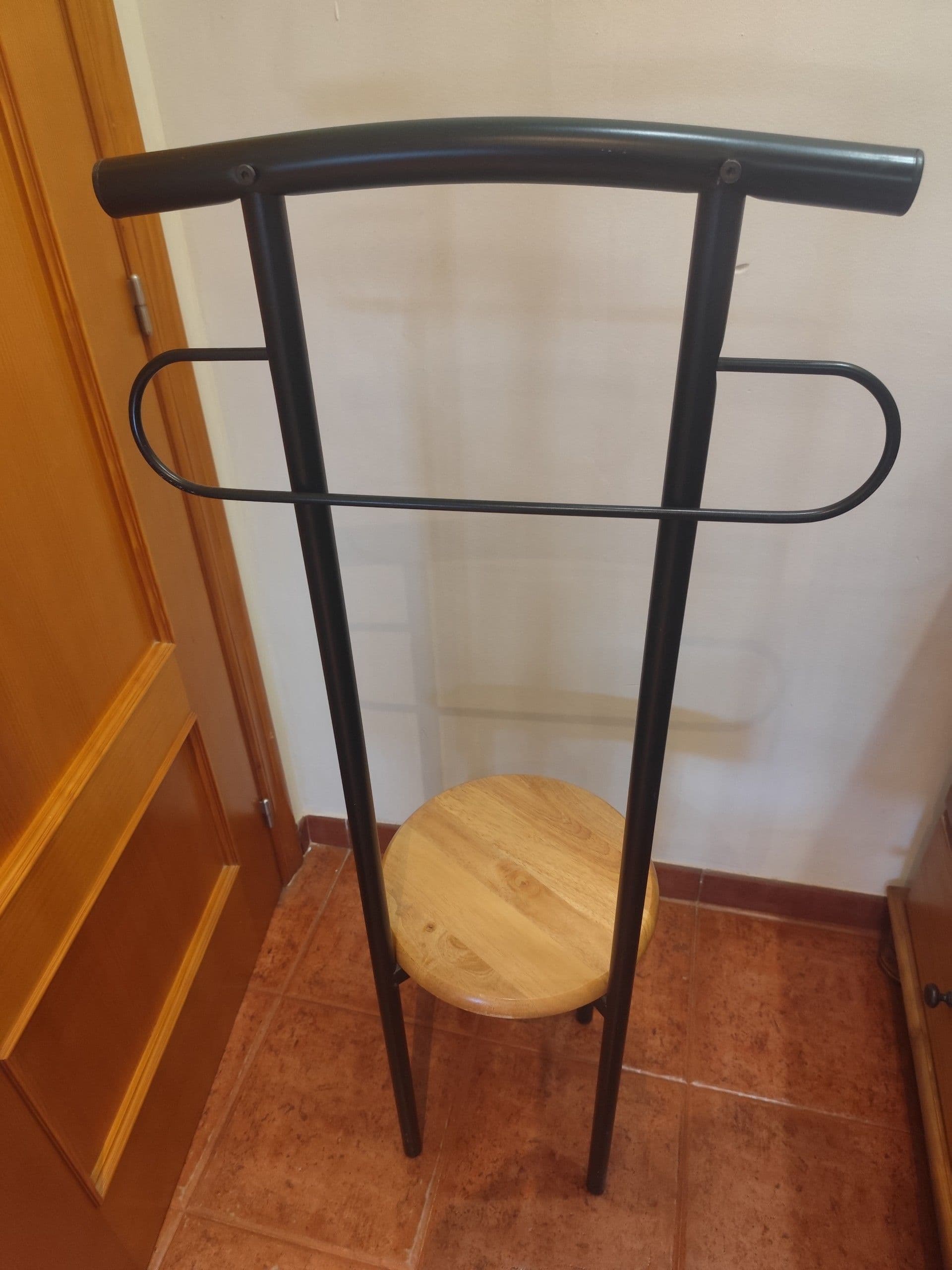 RÅGRUND Silla&toallero, bambú
