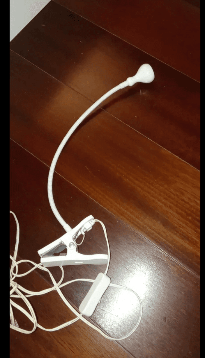 NÄVLINGE Foco pinza, blanco
