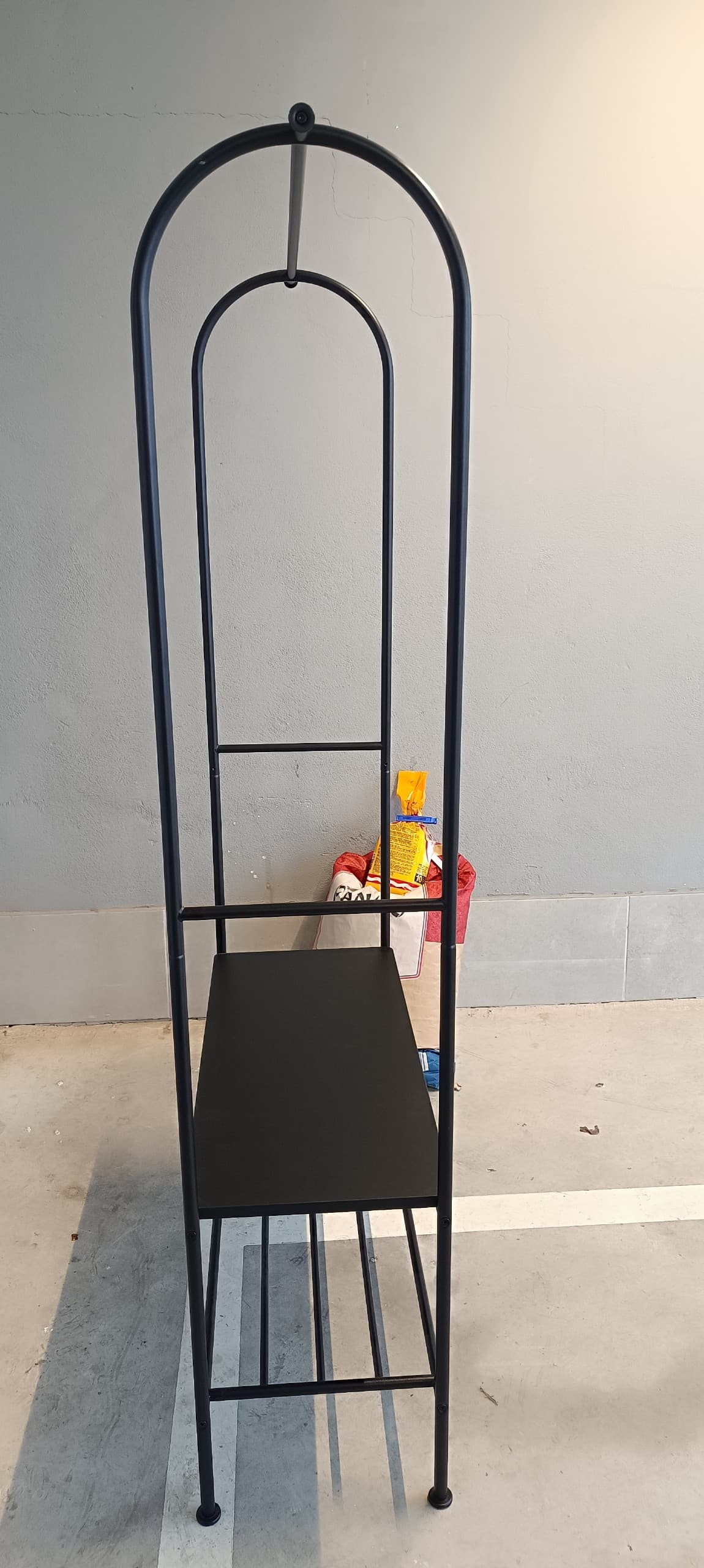 GRÅFJÄLLET perchero con zapatero, antracita, 90x36x175 cm