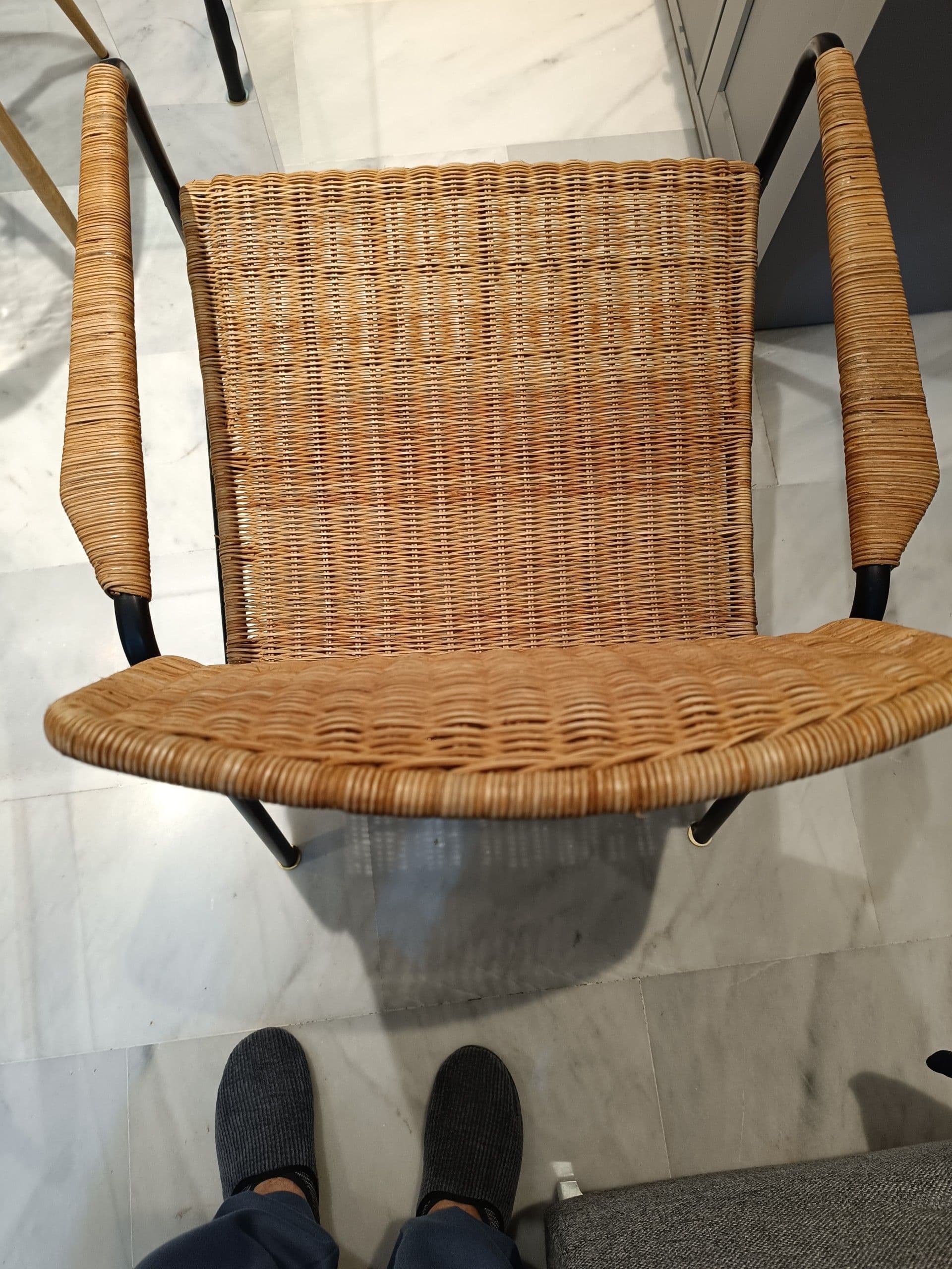 ULRIKSBERG Sillón, ratán, antracita