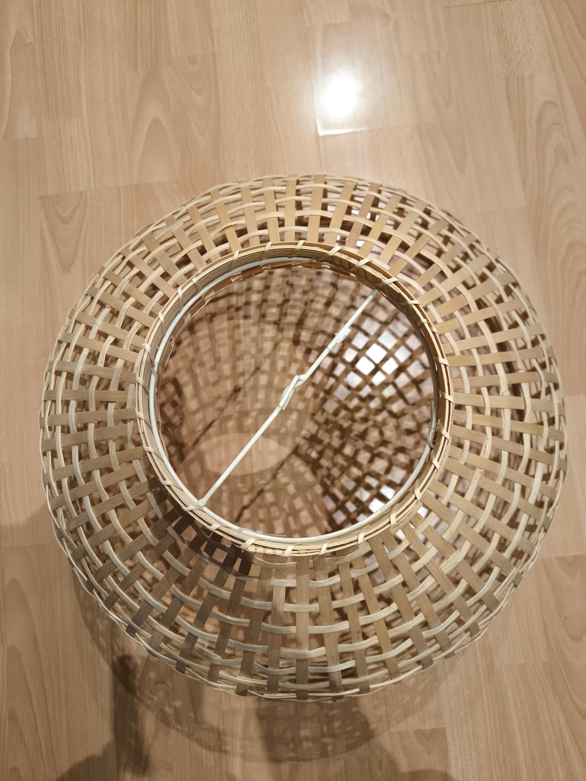 GOTTORP pantalla para lámpada de teito, bambú, 55x37 cm