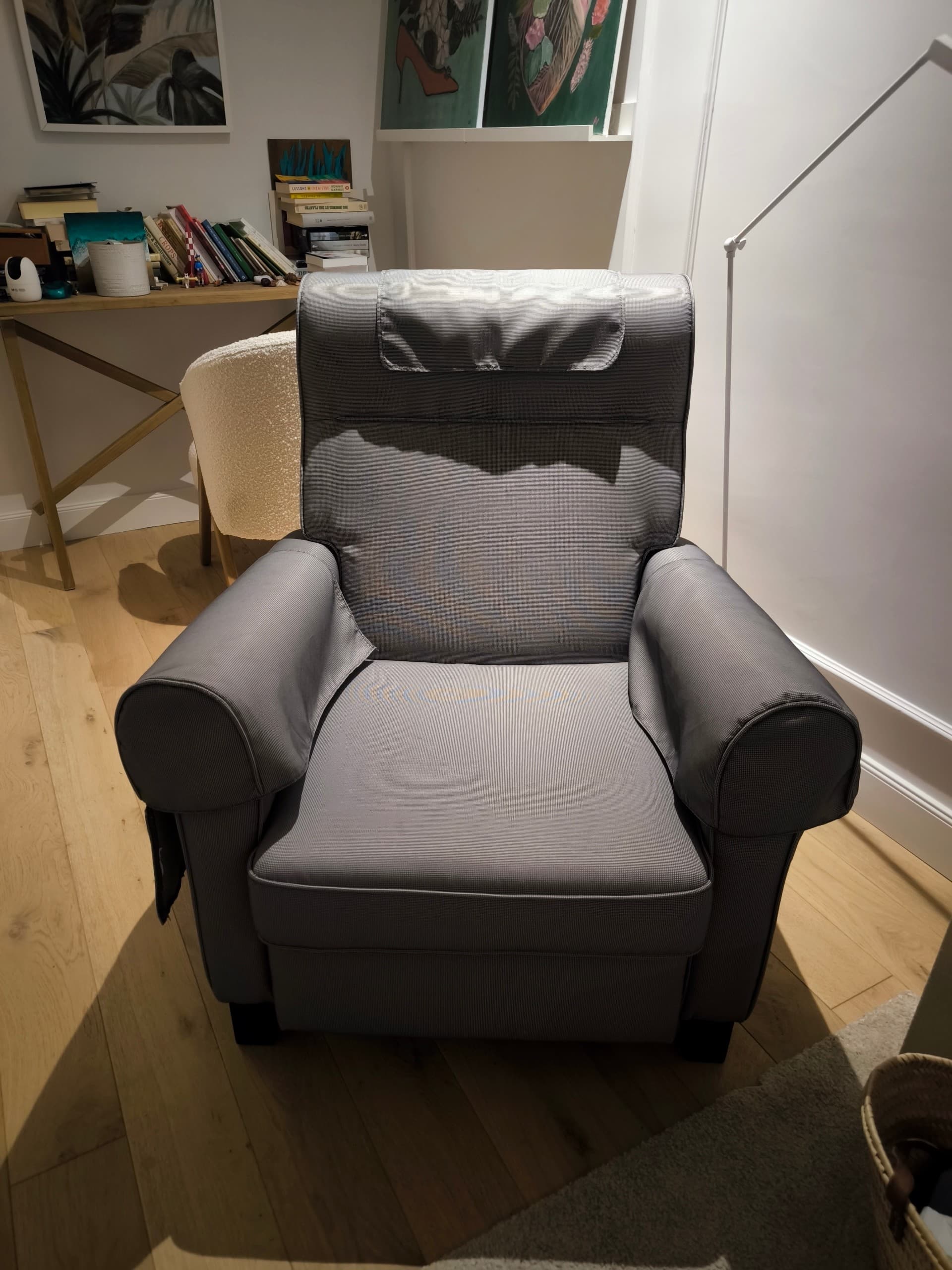 MUREN cadeira de brazos relax reclinable, Remmarn gris escuro