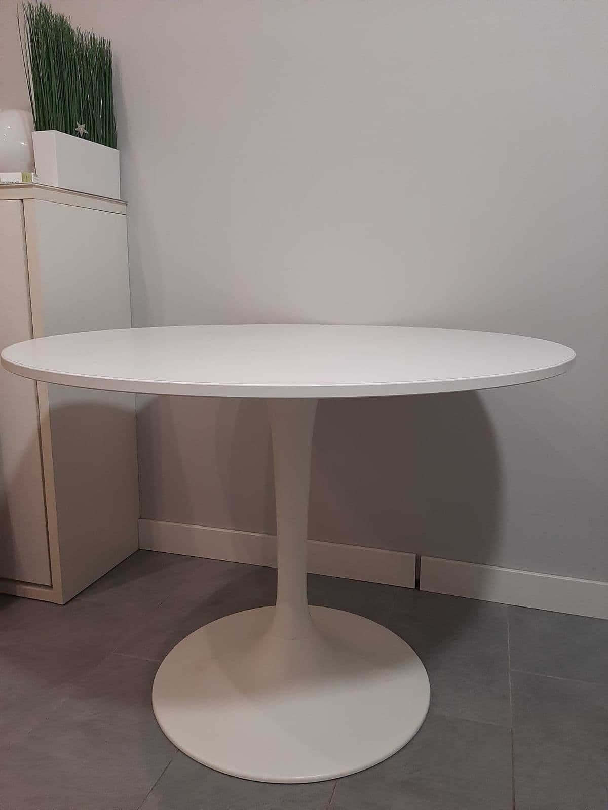 DOCKSTA mesa, blanco/blanco, 103 cm