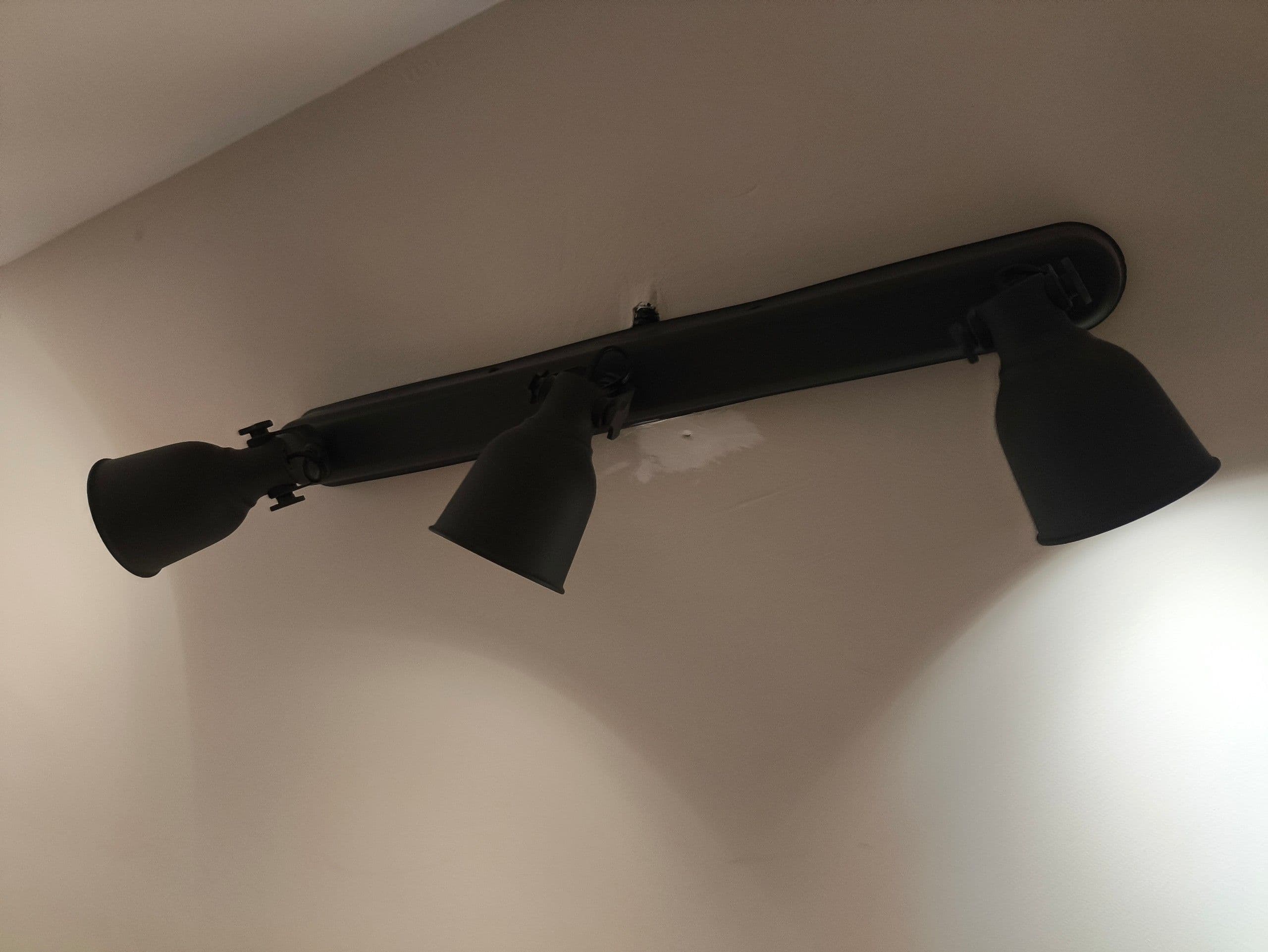 HEKTAR ceiling track, 3-spots, dark grey
