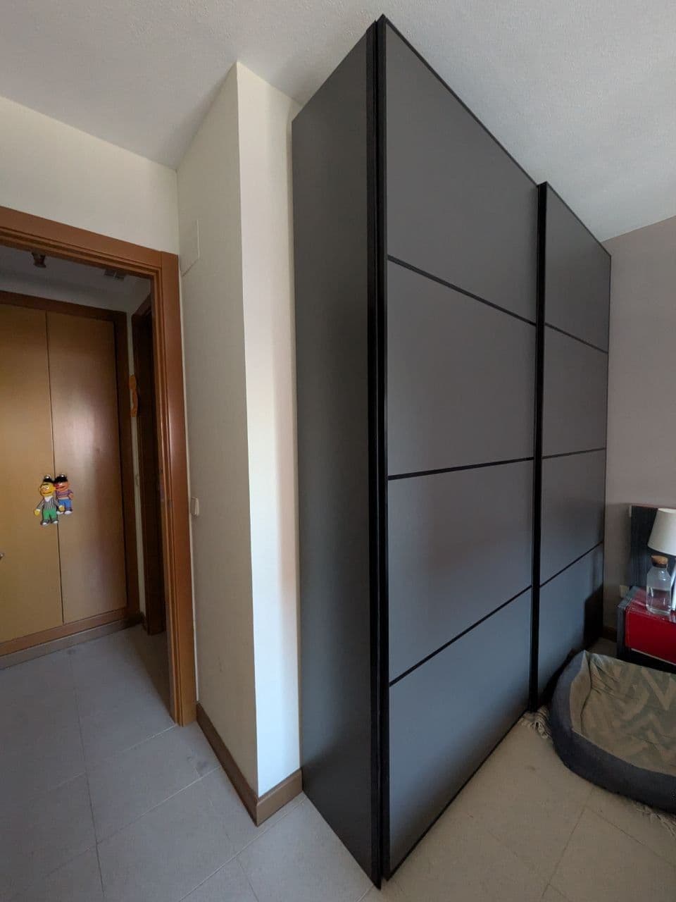 PAX / MEHAMN combinació d'armari, gris fosc/de dues cares gris fosc, 150x66x236 cm