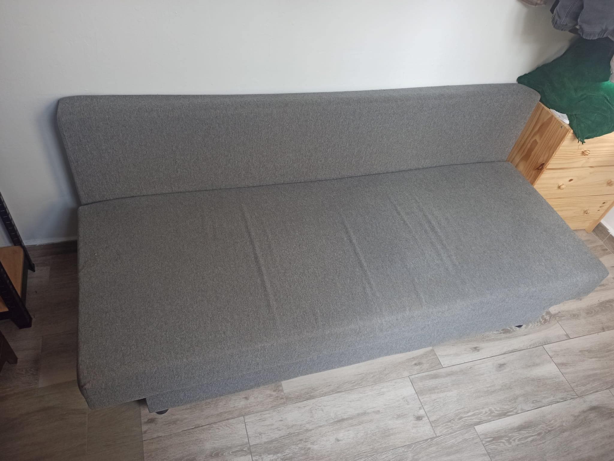 ÄLVDALEN sofá cama 3 prazas, Knisa beixe agrisado