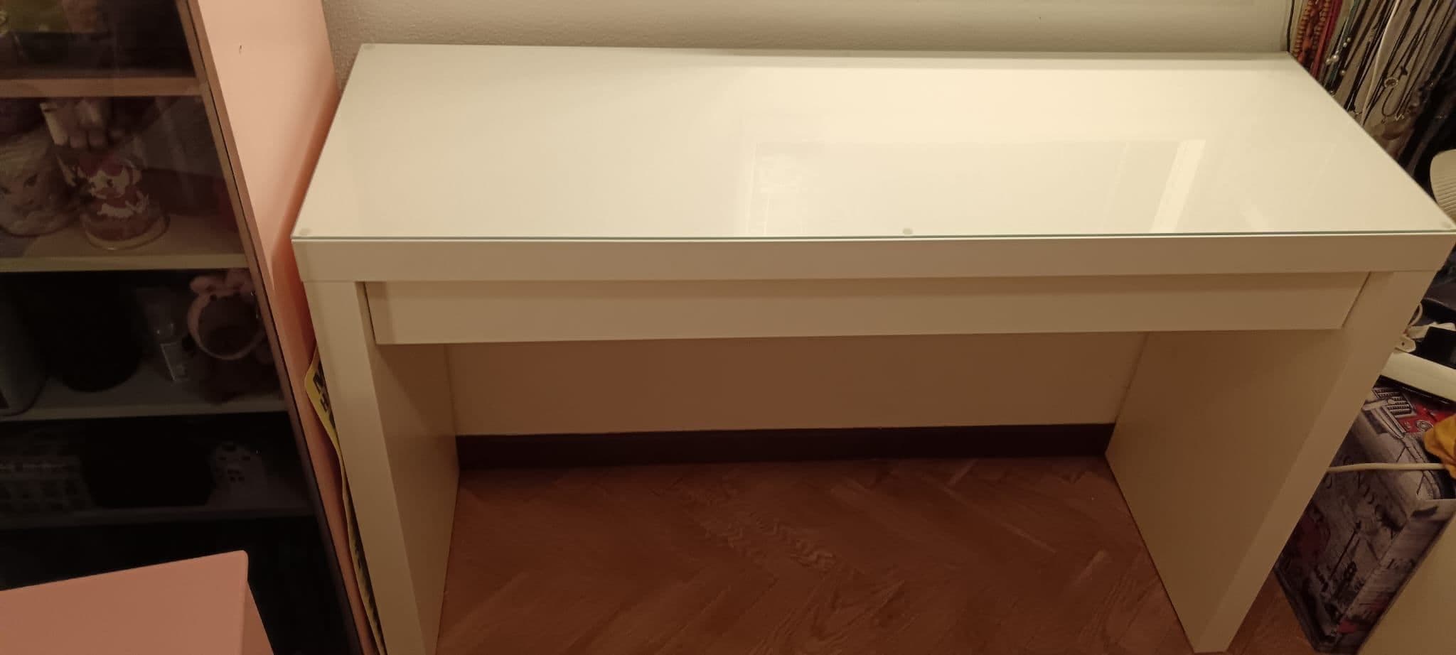 MALM toucador, branco, 120x41 cm