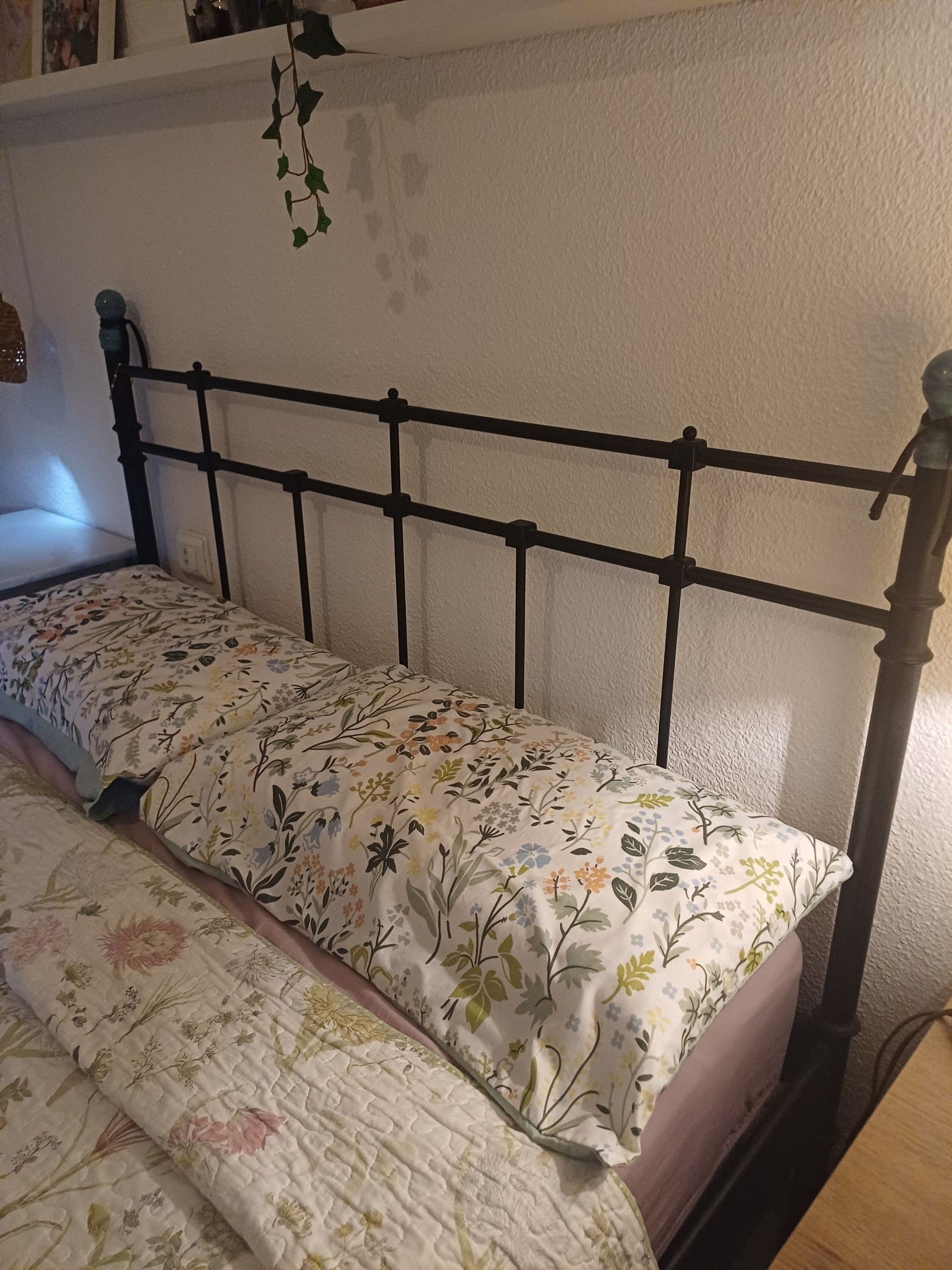 STJÄRNÖ / GRÅFJÄLLET bedroom furniture, set of 3, anthracite, 140x200 cm