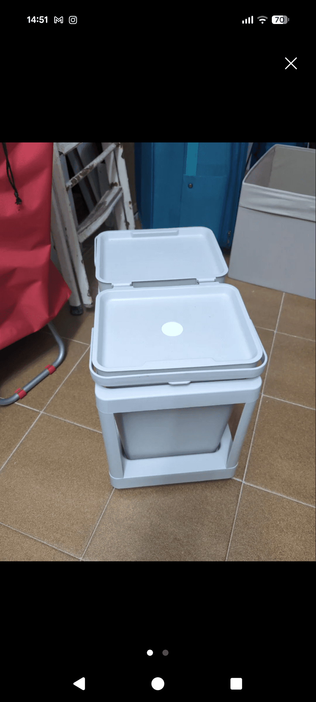 HÅLLBAR solució per reciclar, amb accessori extraïble ventilat/gris clar, 20 l
