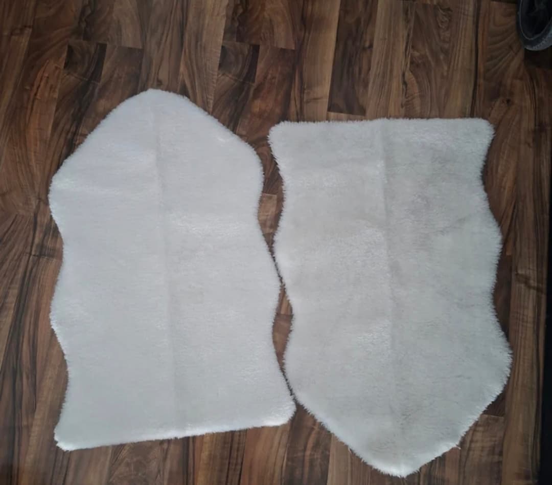 2 ALFOMBRAS TOFTLUND alfonbra, zuria, 55x85 cm